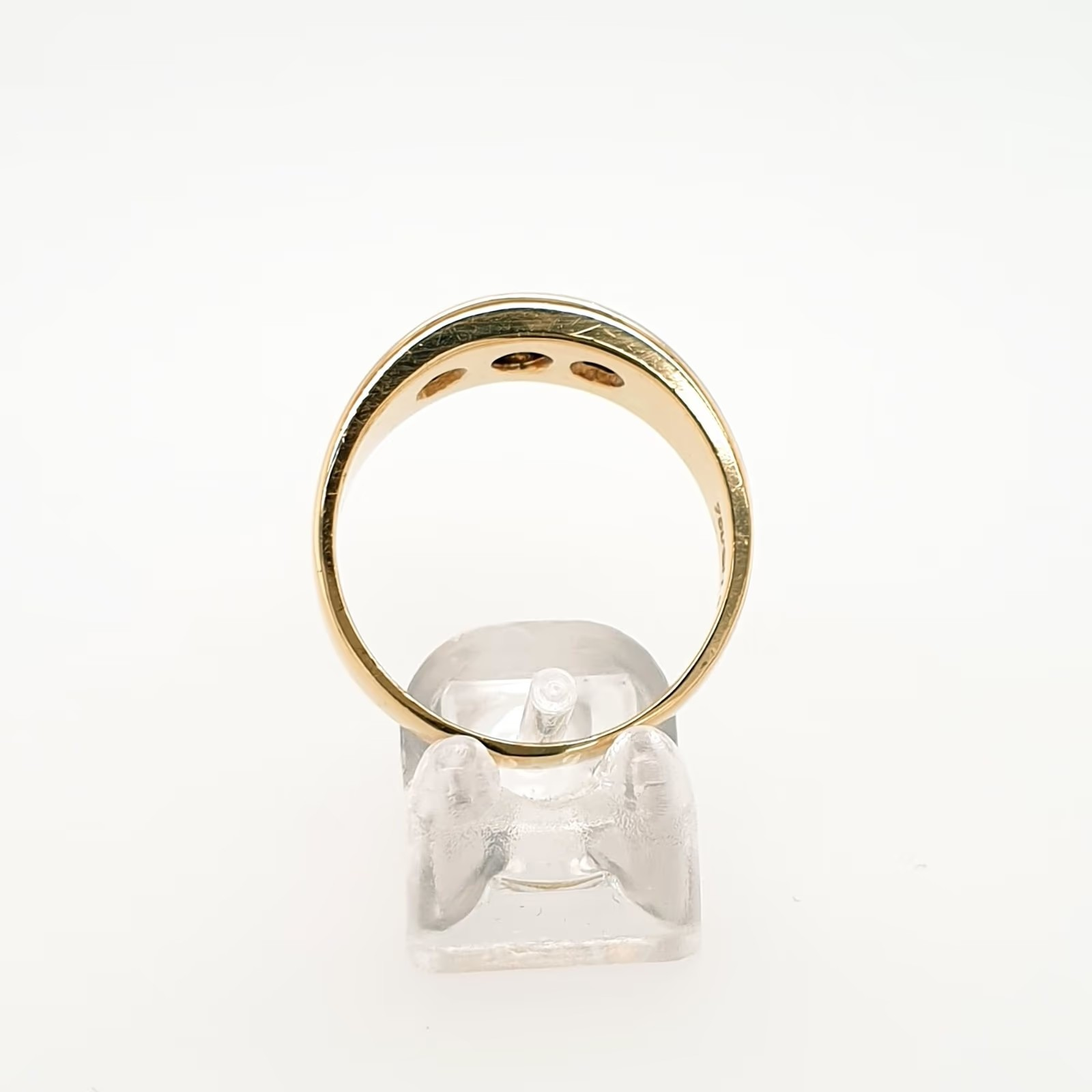 Brillant Bandring 0,24 ct, 18 Karat, 750 Gelbgold, Größe 53