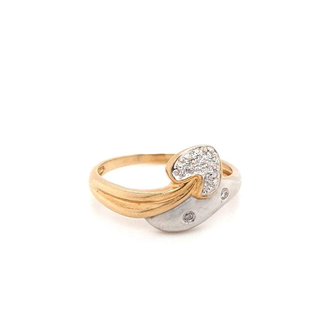 Ring Gold 750 18 kt Brillanten Herz Damen