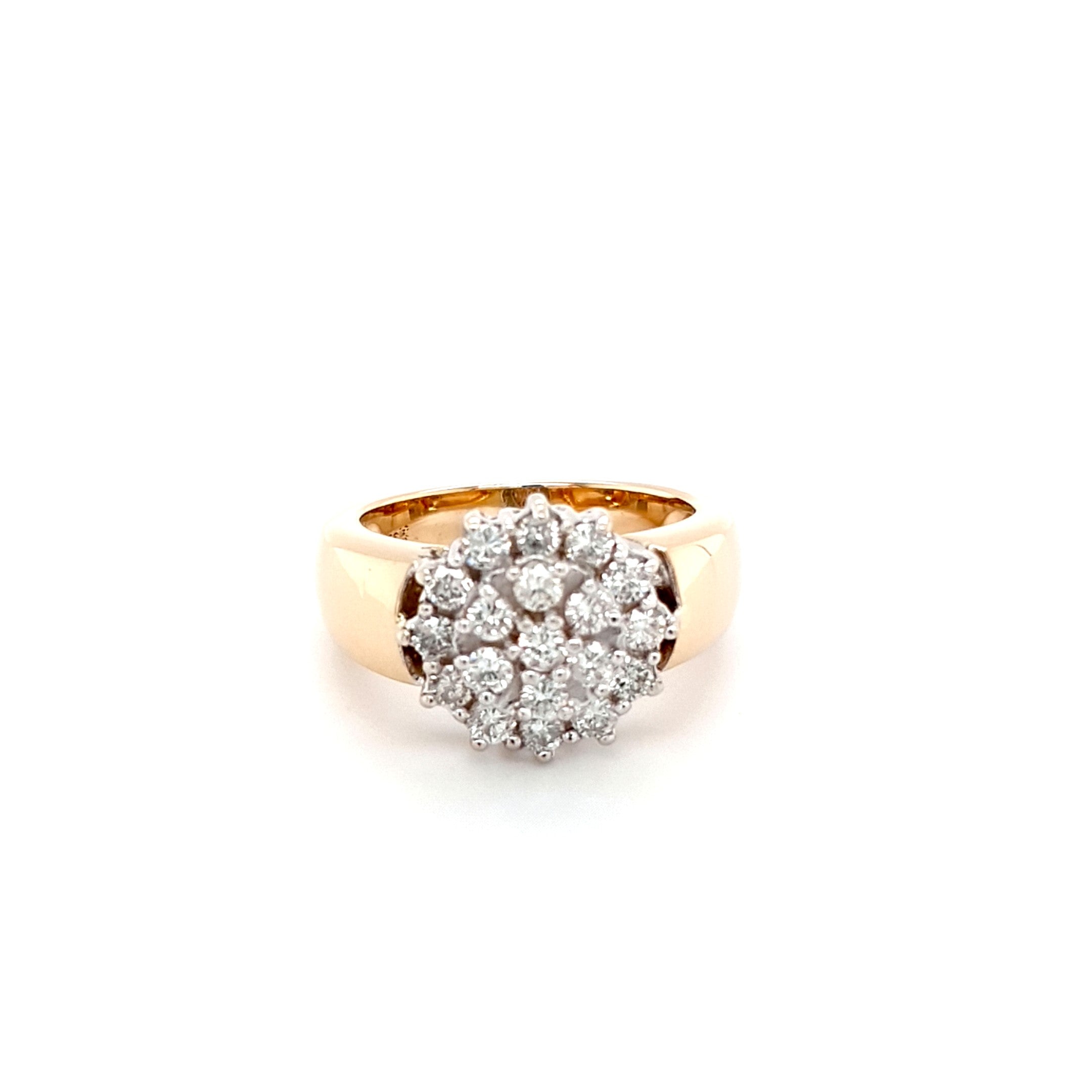Ring Gold 19 Brillanten 585 14 kt Damen Geschenk