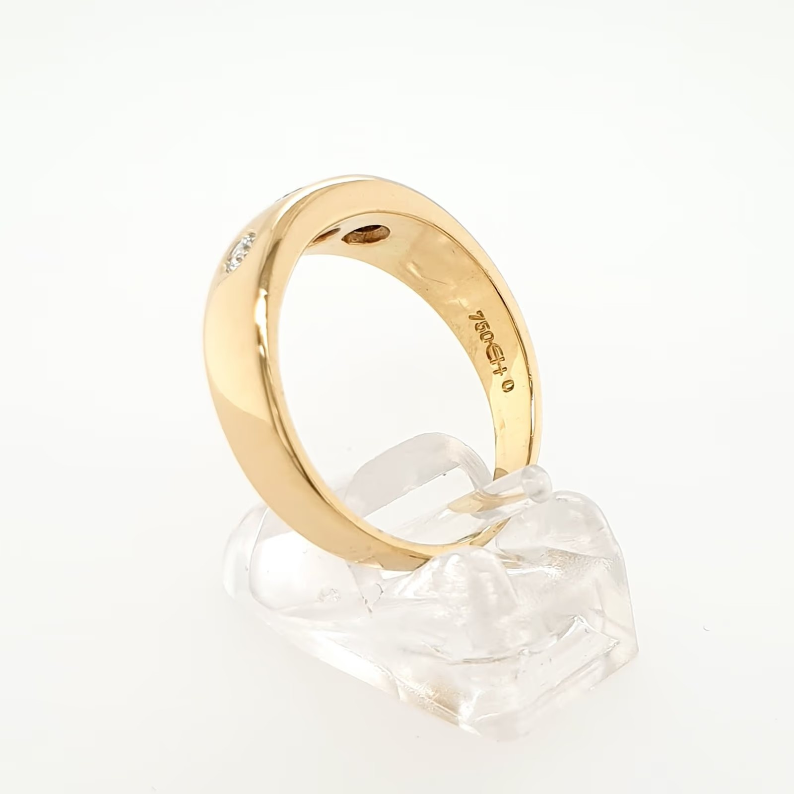 Brillant Bandring 0,24 ct, 18 Karat, 750 Gelbgold, Größe 53