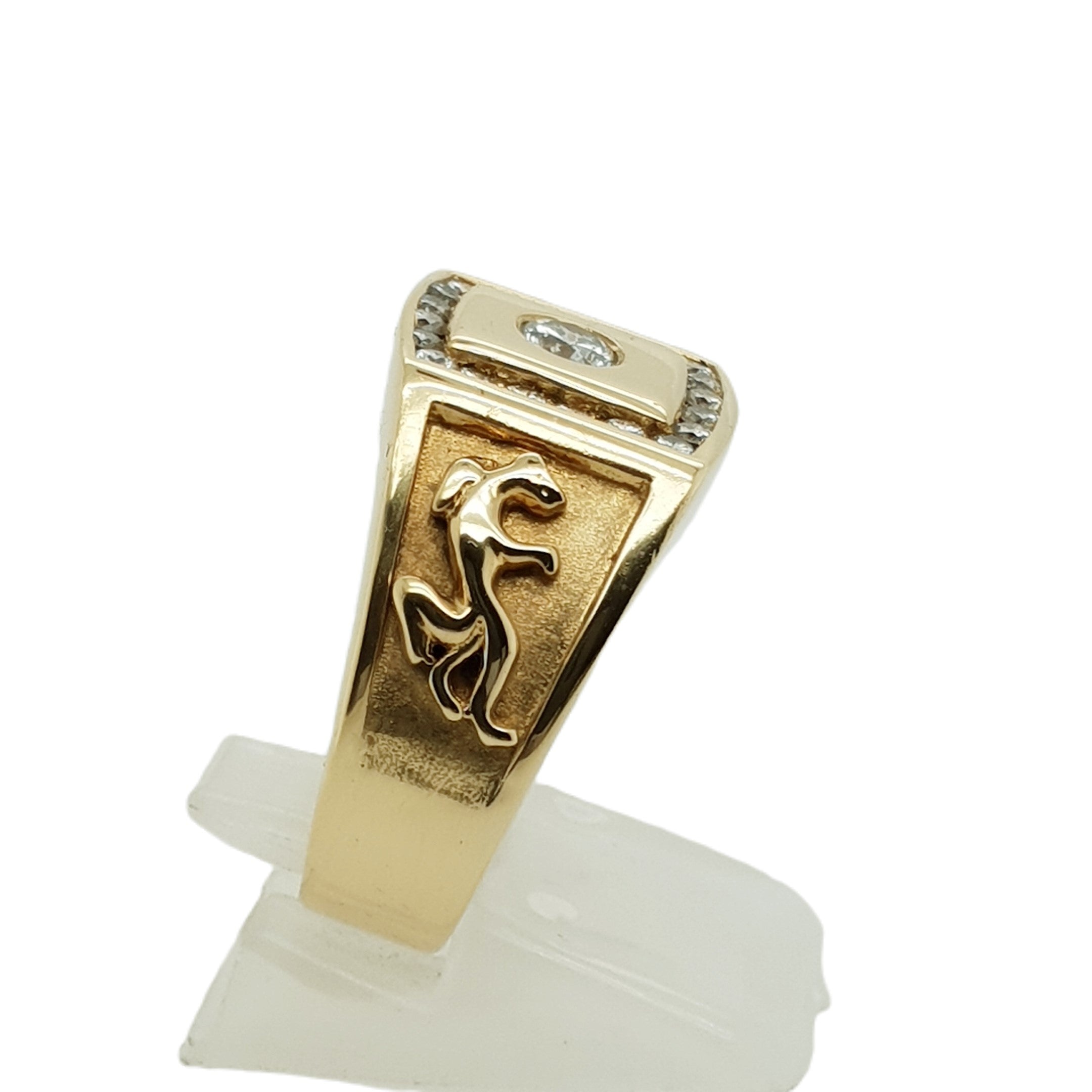 Brillant Gold Ring 750 18kt Gr.63 Herren