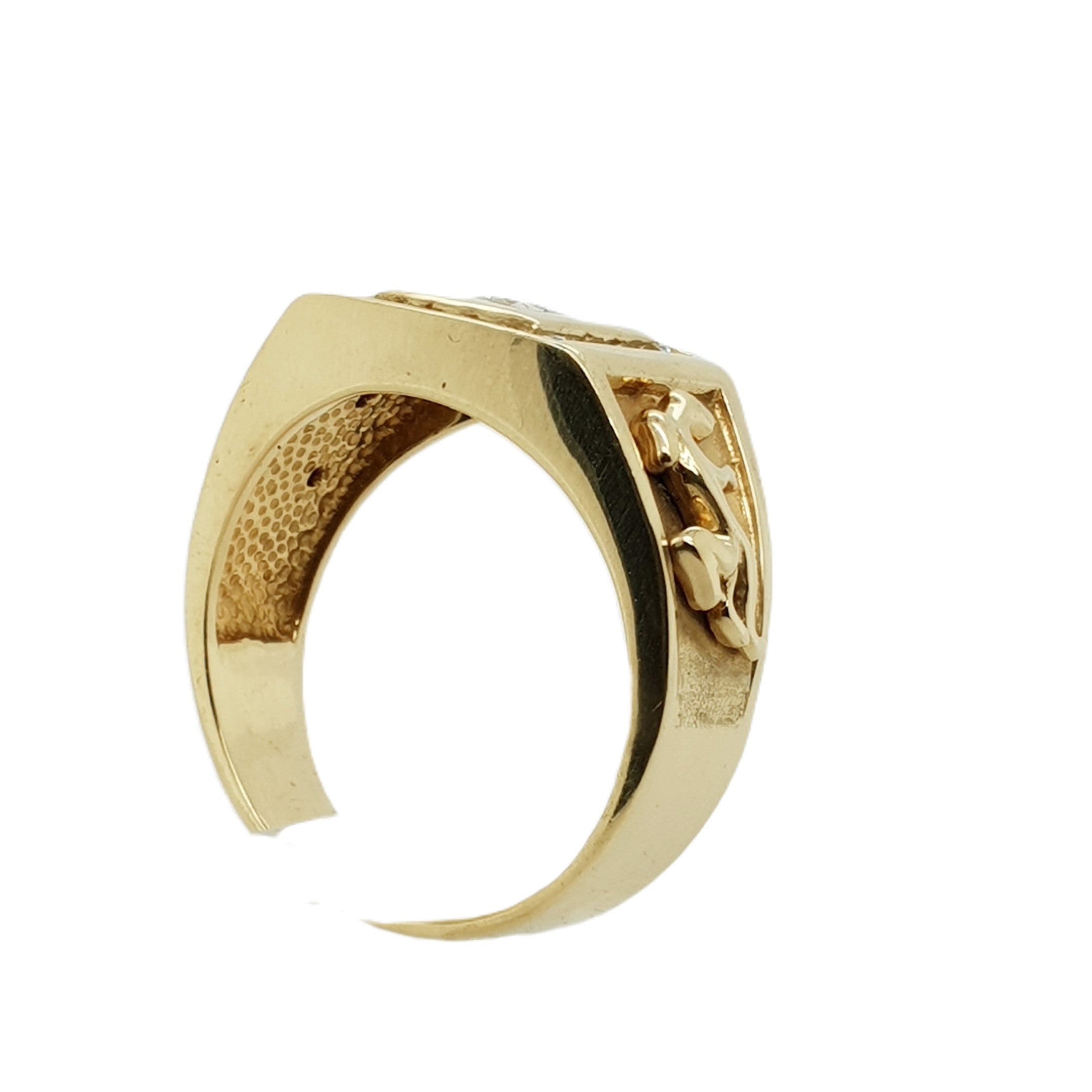 Brillant Gold Ring 750 18kt Gr.63 Herren