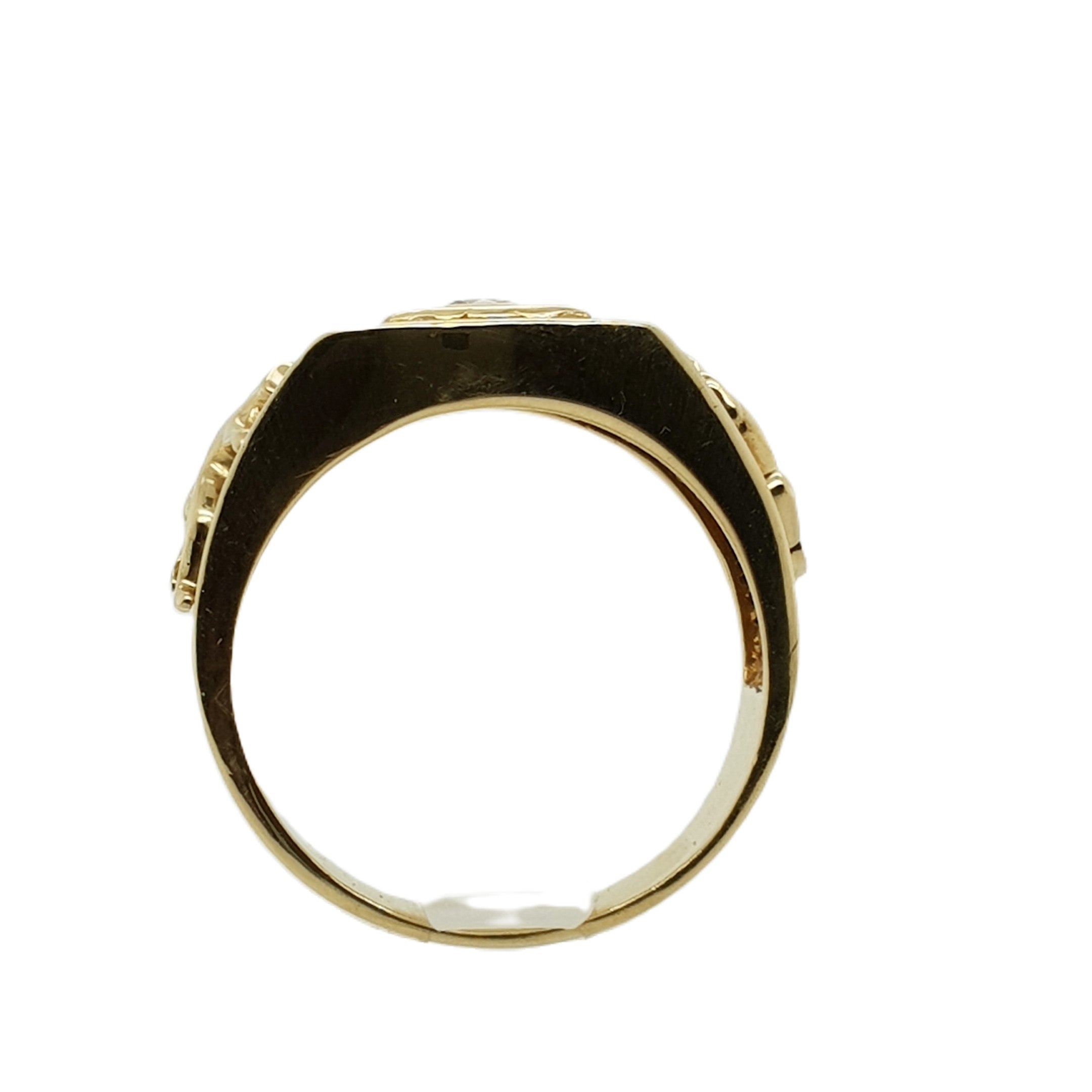 Brillant Gold Ring 750 18kt Gr.63 Herren