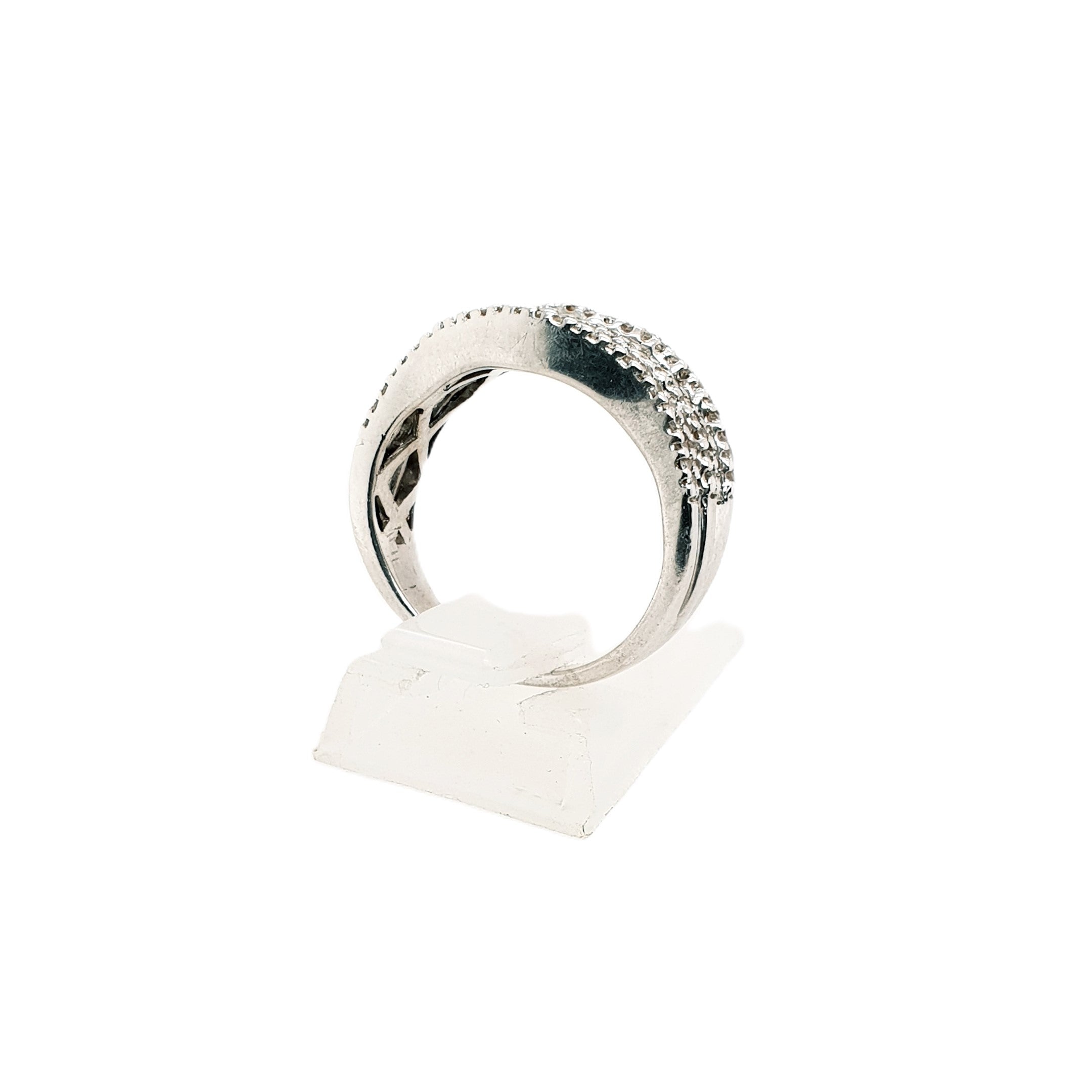 Diamant Weißgold Ring 750 18kt Gr.52