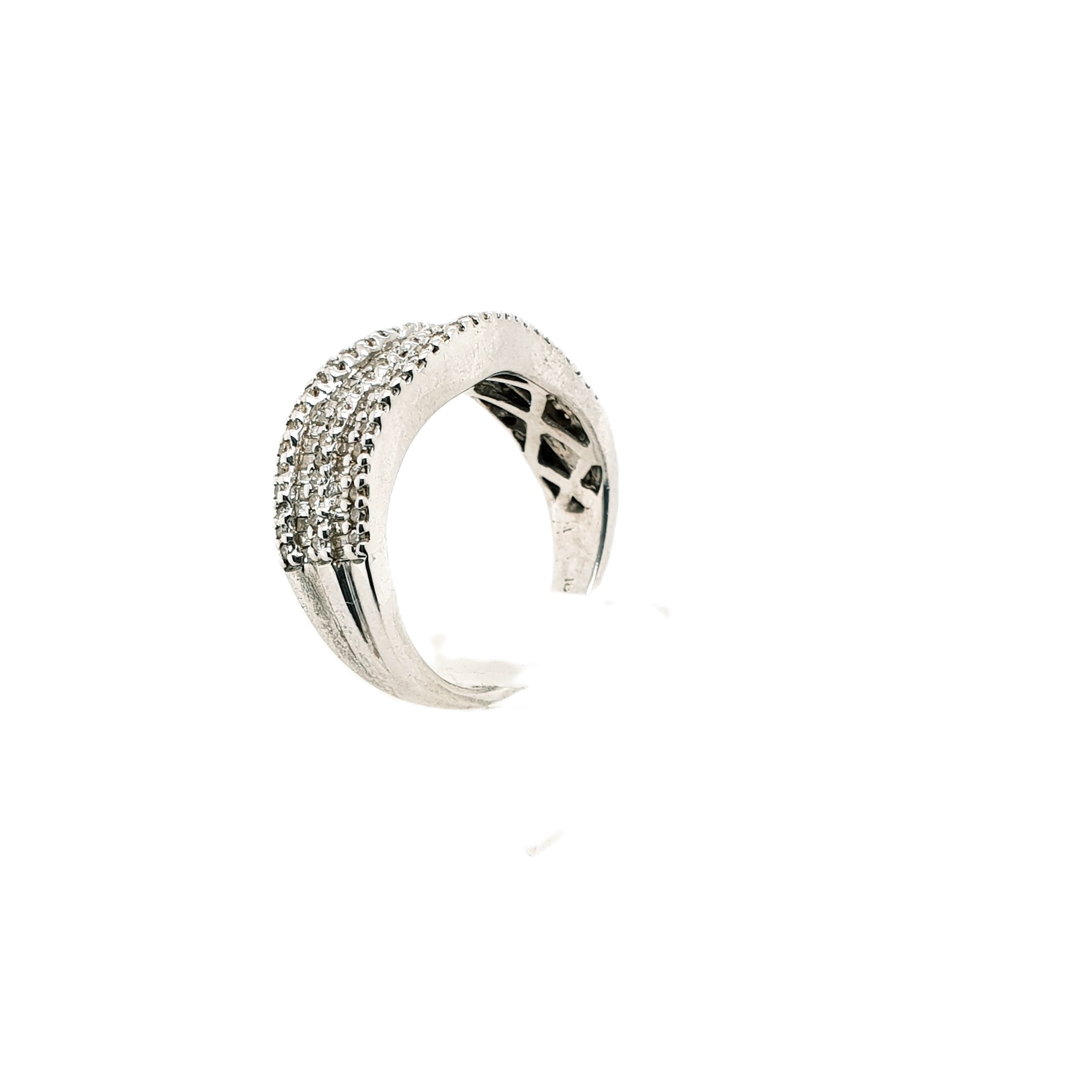 Diamant Weißgold Ring 750 18kt Gr.52