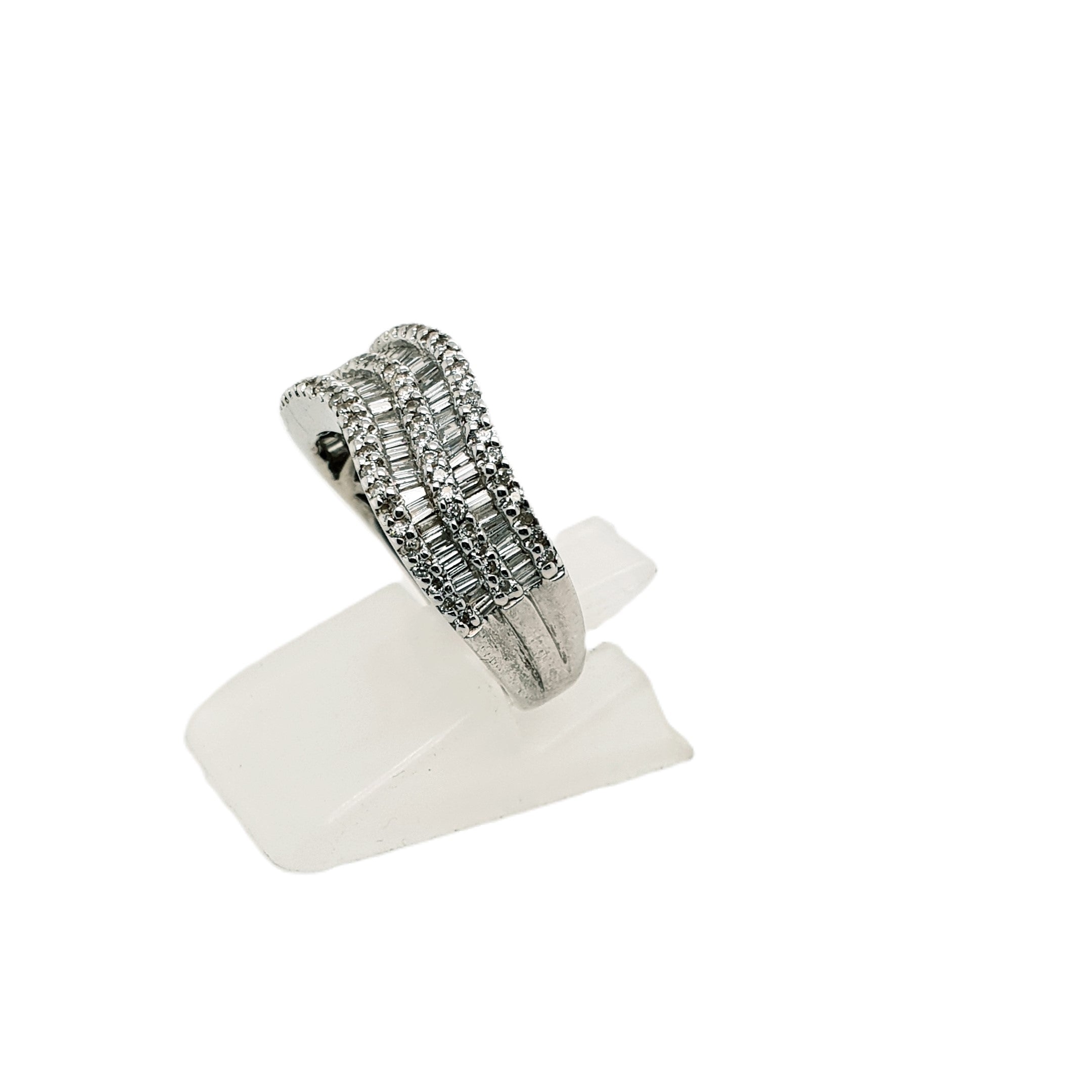 Diamant Weißgold Ring 750 18kt Gr.52