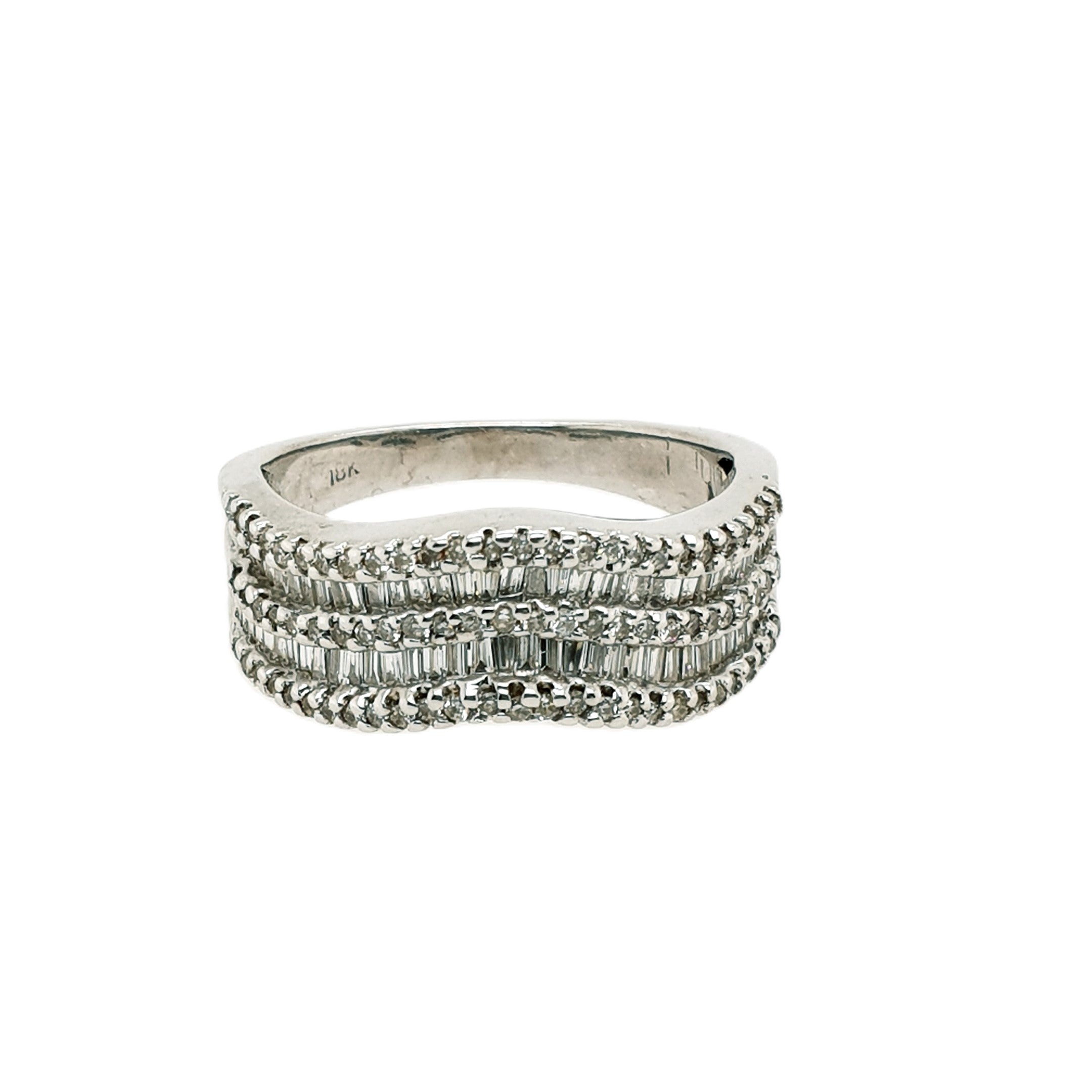 Diamant Weißgold Ring 750 18kt Gr.52