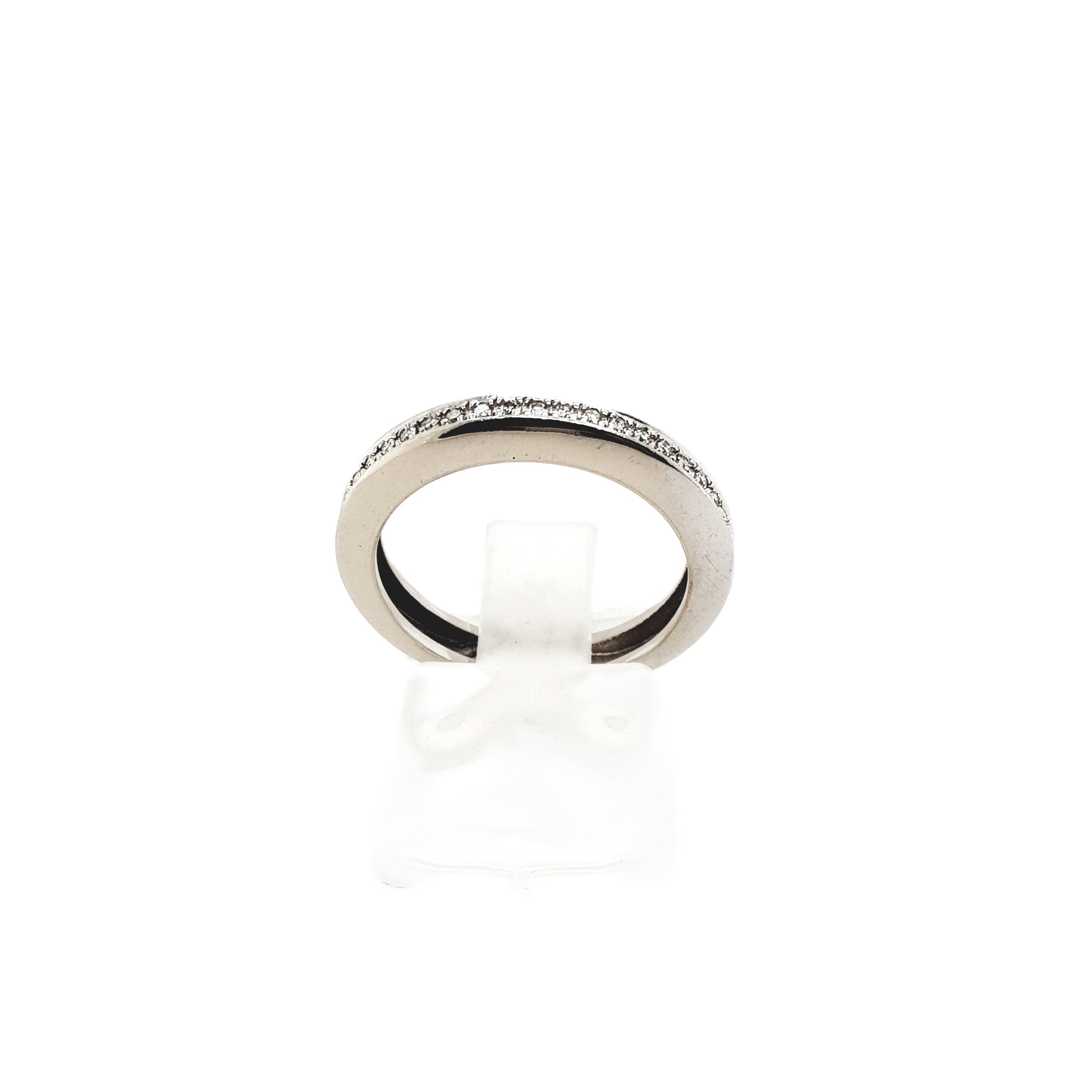 Brillant Weißgold Ring 585 14kt Gr.53