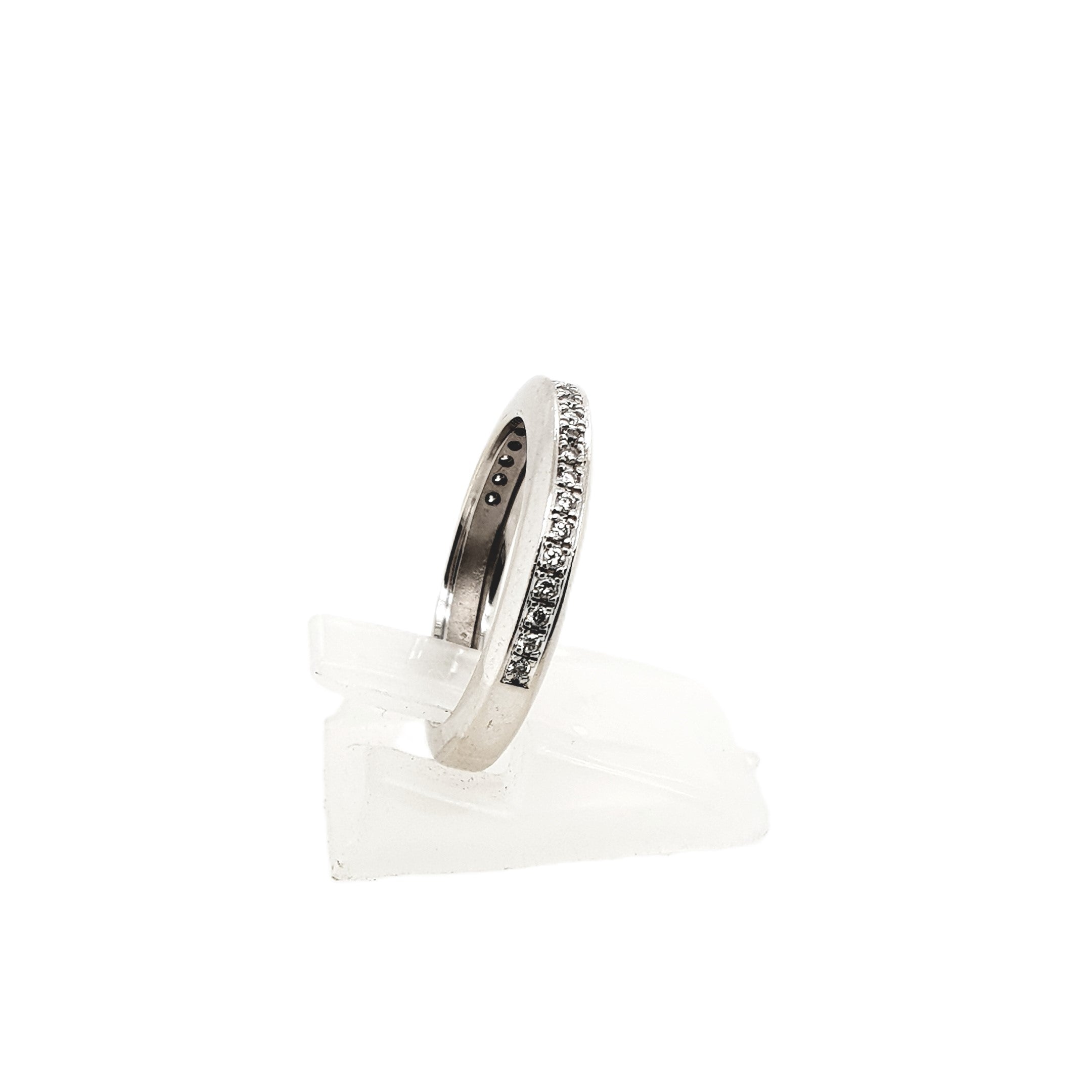 Brillant Weißgold Ring 585 14kt Gr.53