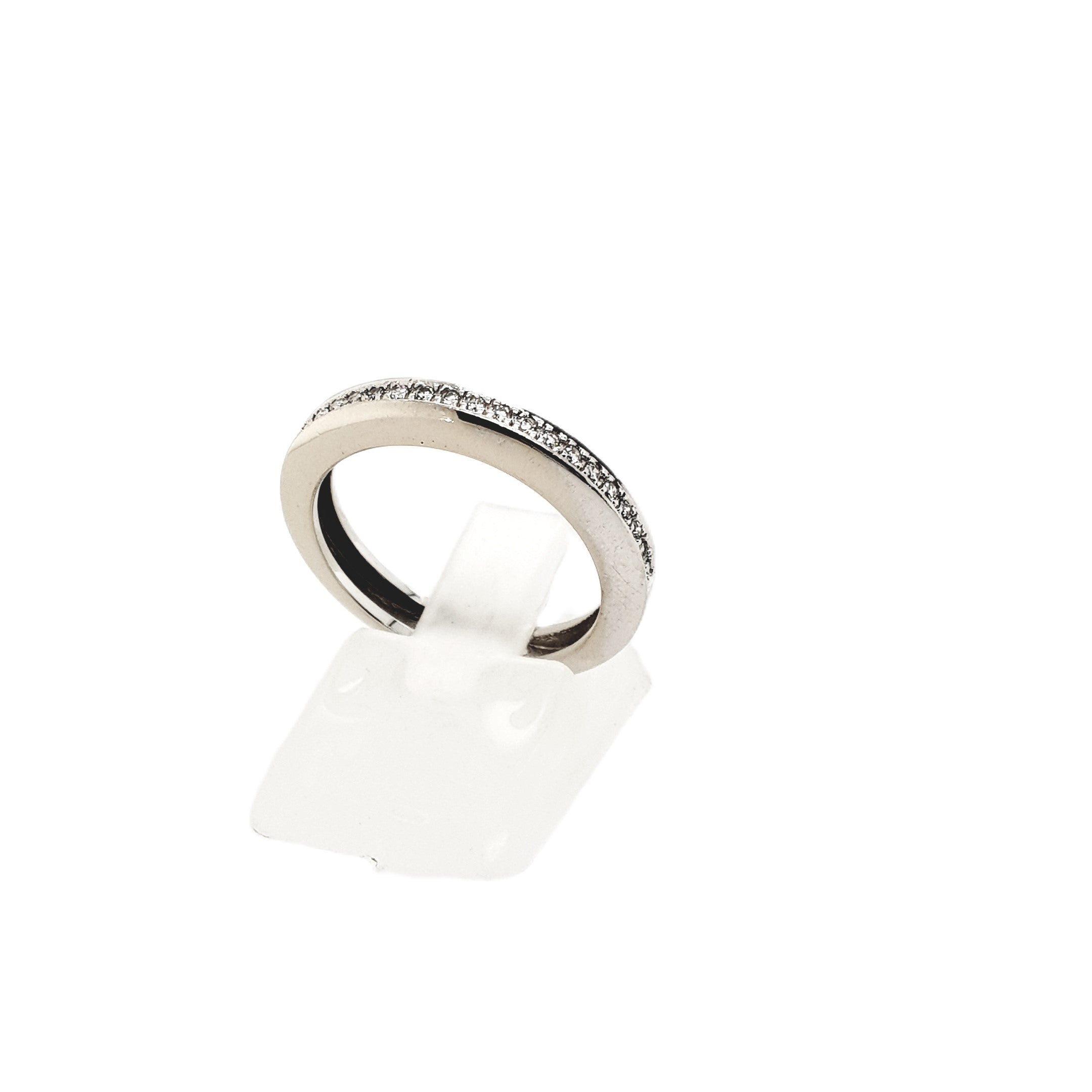 Brillant Weißgold Ring 585 14kt Gr.53