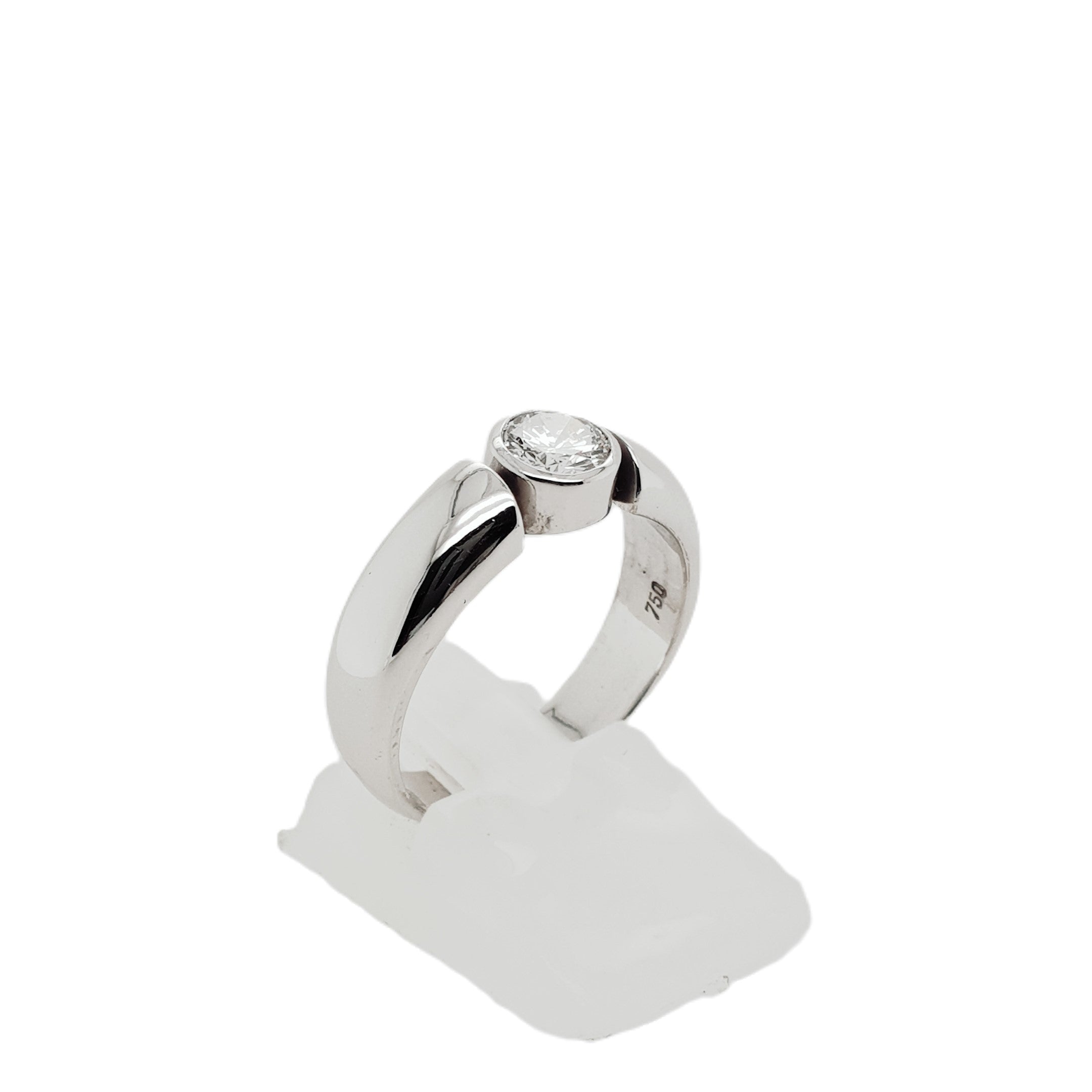 Brillant Weißgold Ring 750 18kt Gr.56