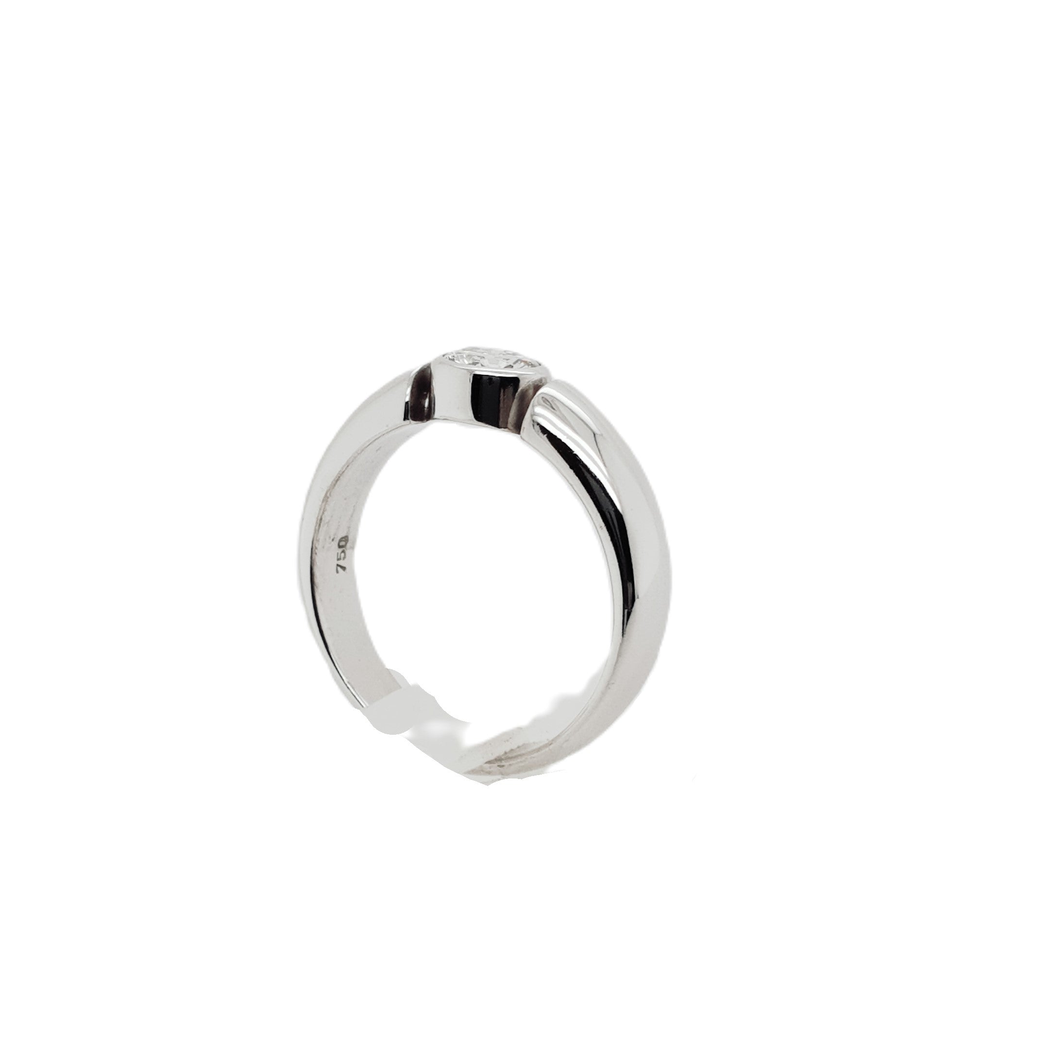 Brillant Weißgold Ring 750 18kt Gr.56