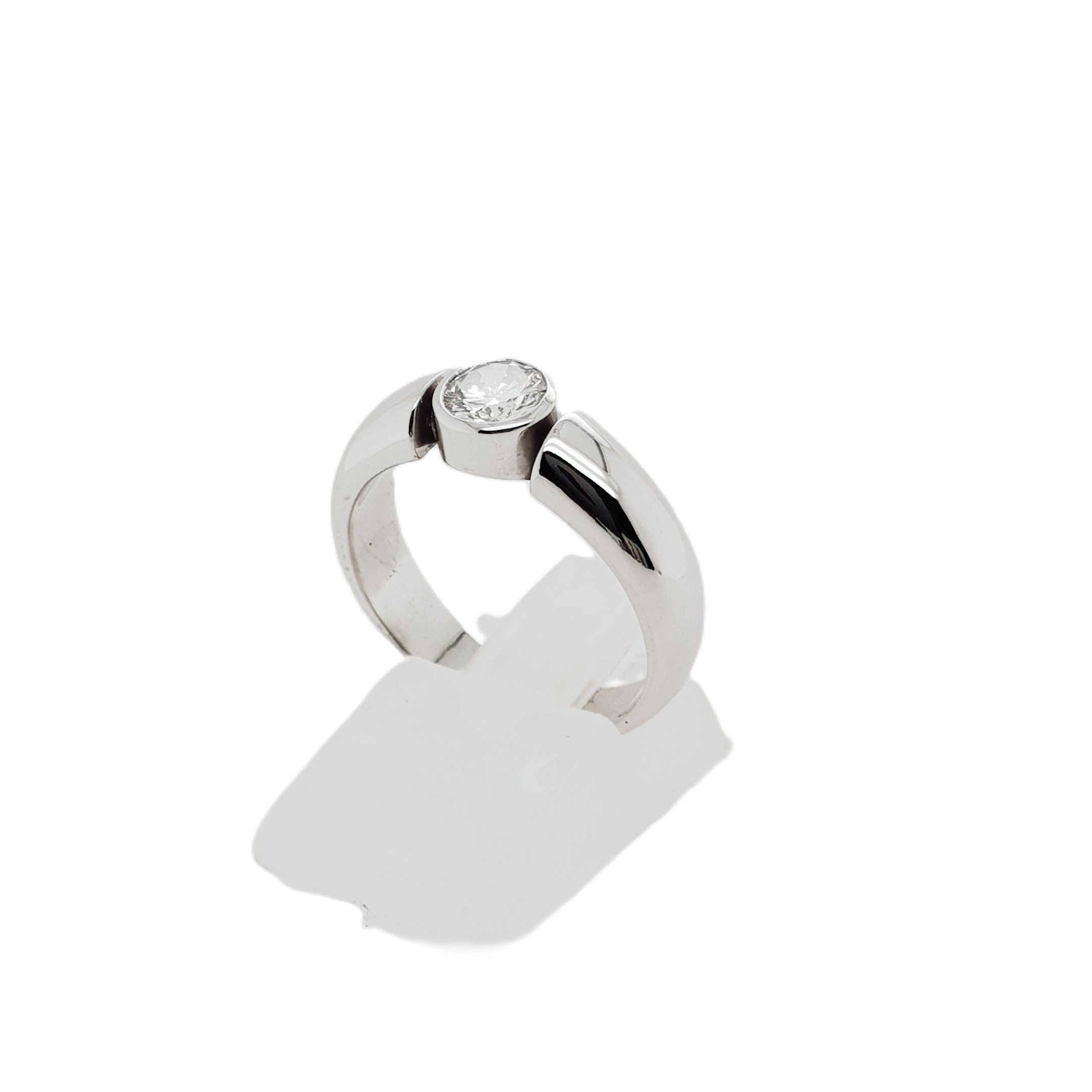 Brillant Weißgold Ring 750 18kt Gr.56