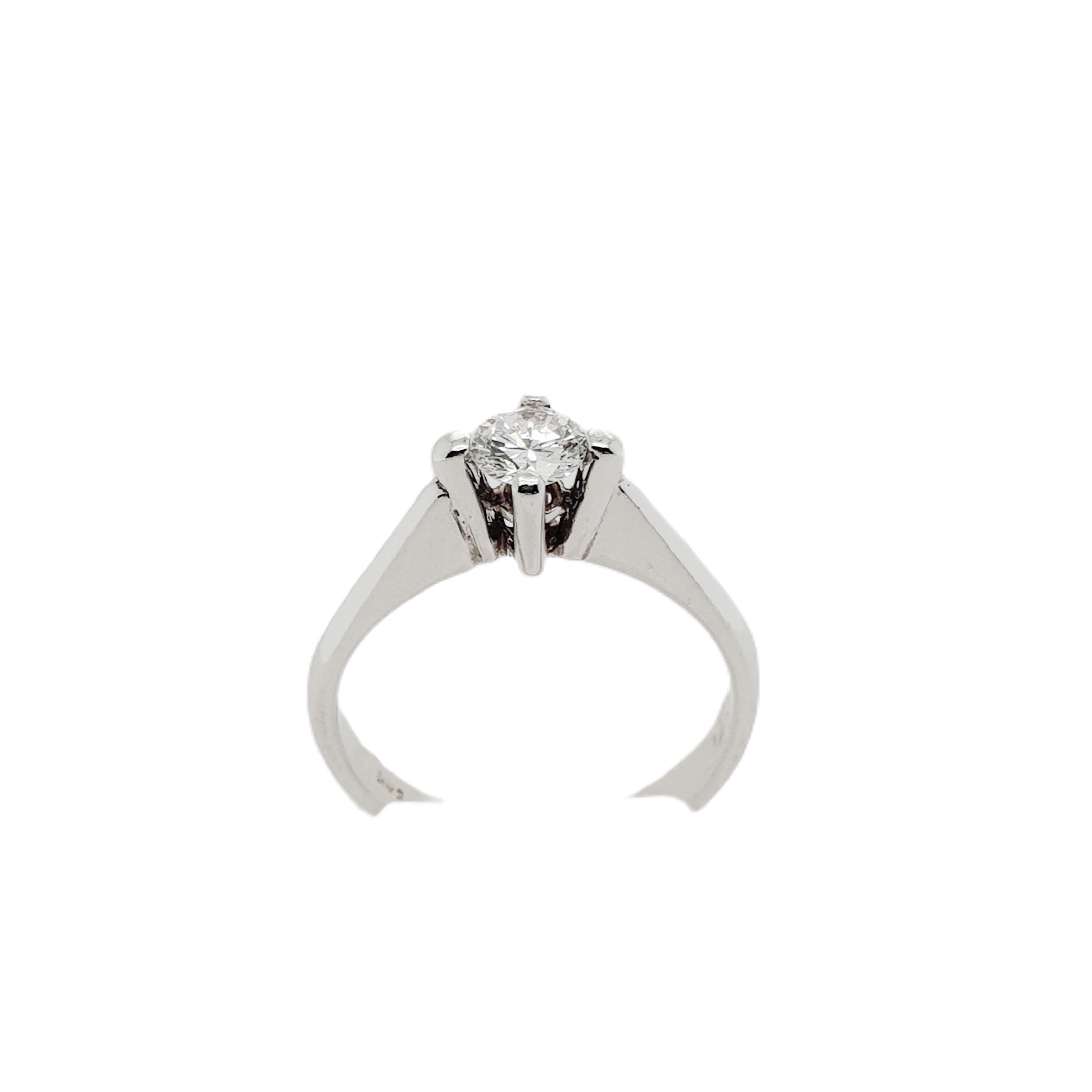 Brillant Weißgold Ring 585 14kt Gr.52