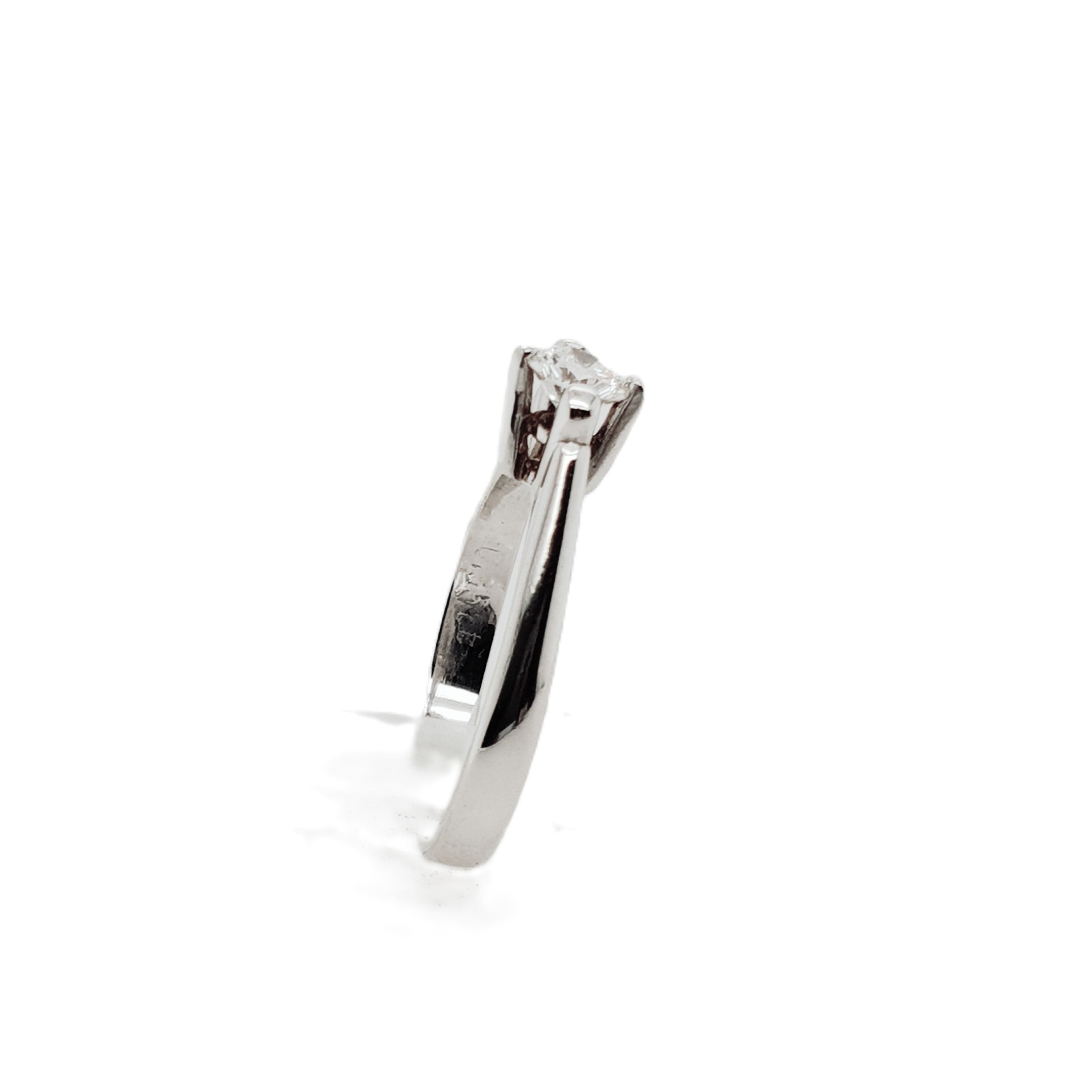 Brillant Weißgold Ring 585 14kt Gr.52