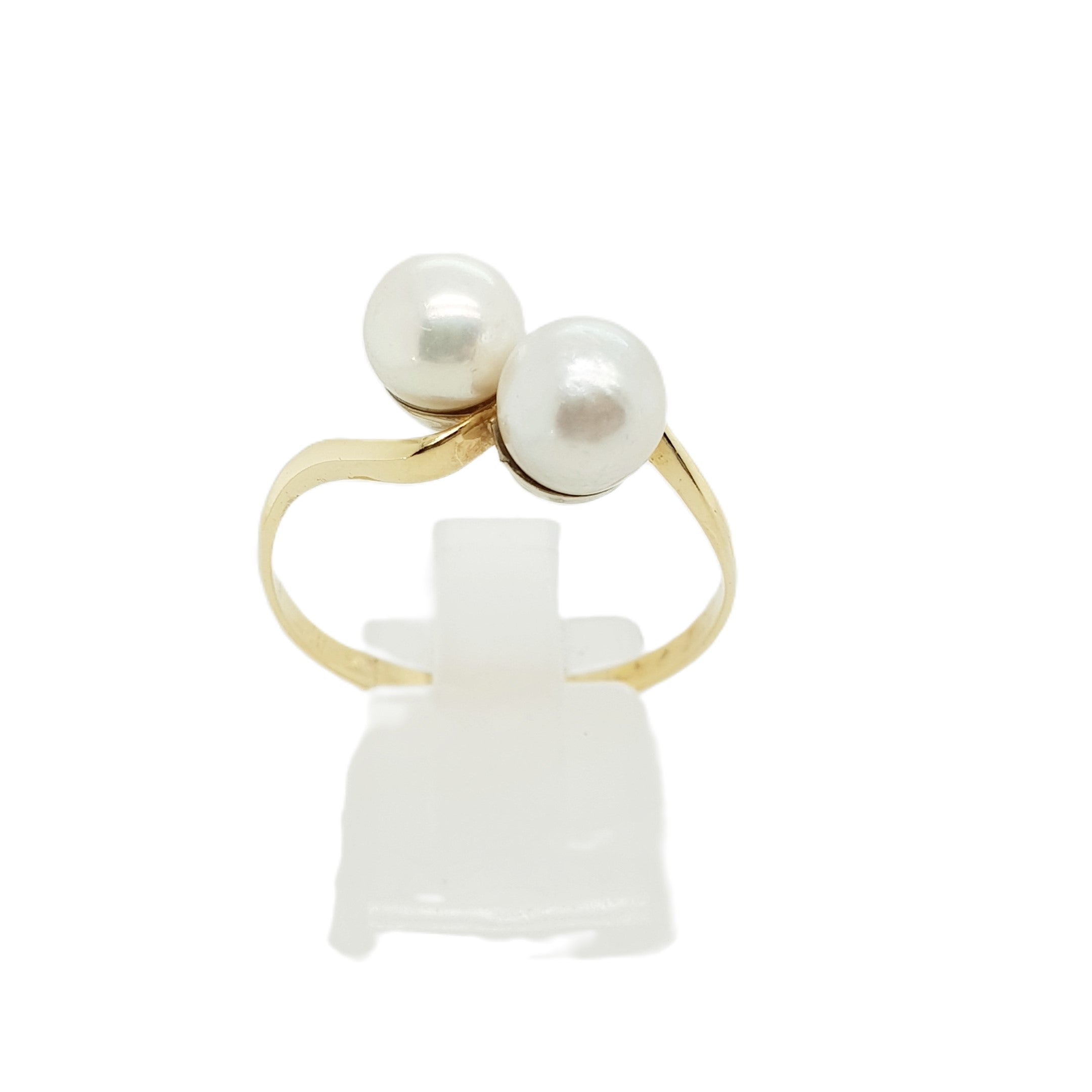 Gold Ring 585 14kt Gr.67 mit Perlen