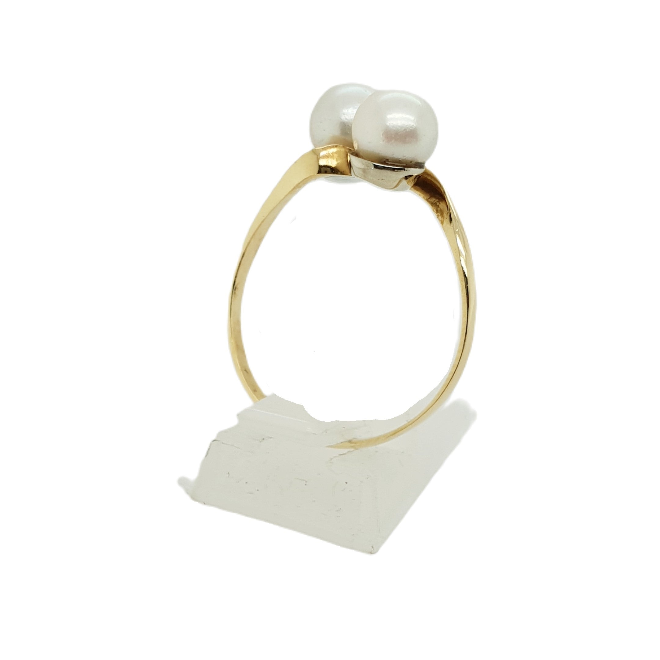 Gold Ring 585 14kt Gr.67 mit Perlen
