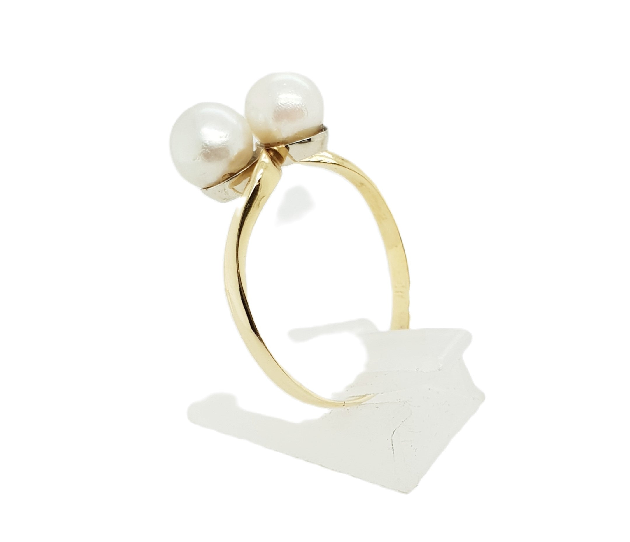 Gold Ring 585 14kt Gr.67 mit Perlen
