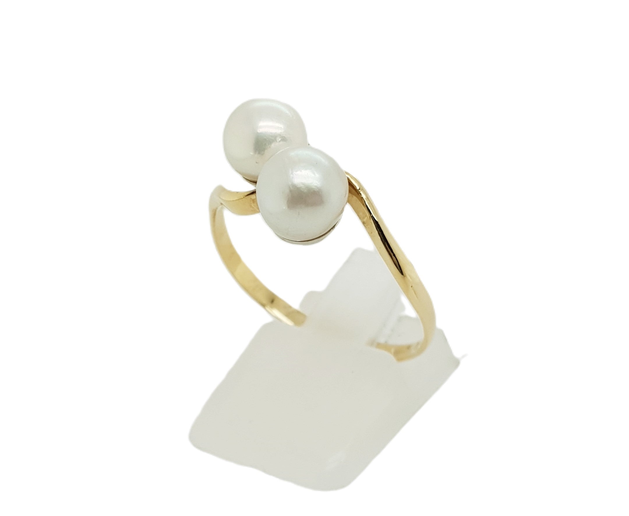 Gold Ring 585 14kt Gr.67 mit Perlen