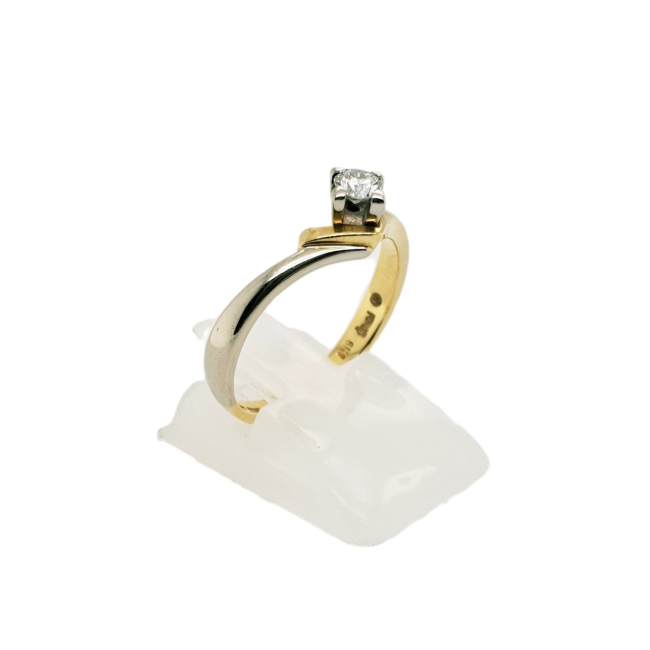 Brillant Gold Ring 750 18kt Gr.56