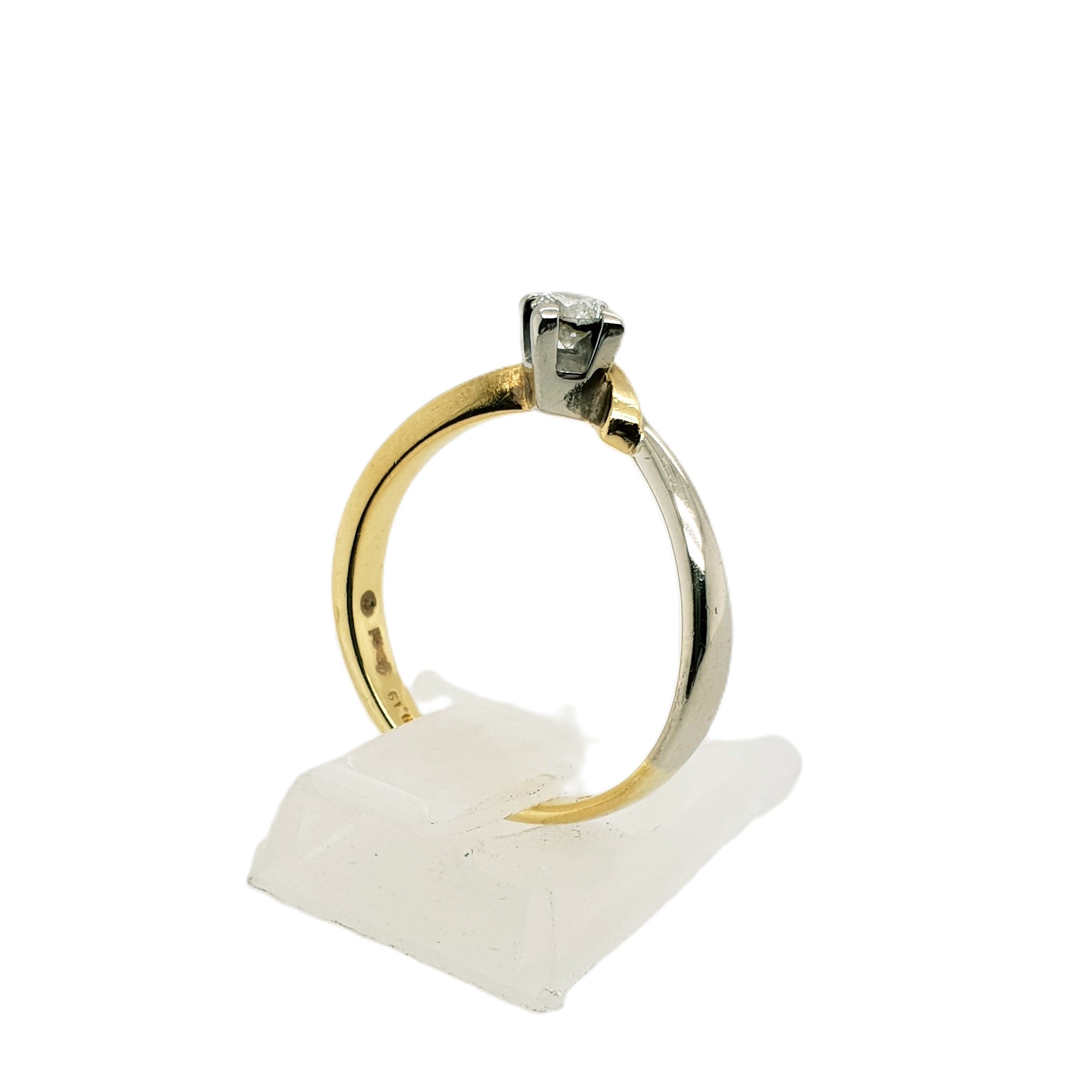Brillant Gold Ring 750 18kt Gr.56