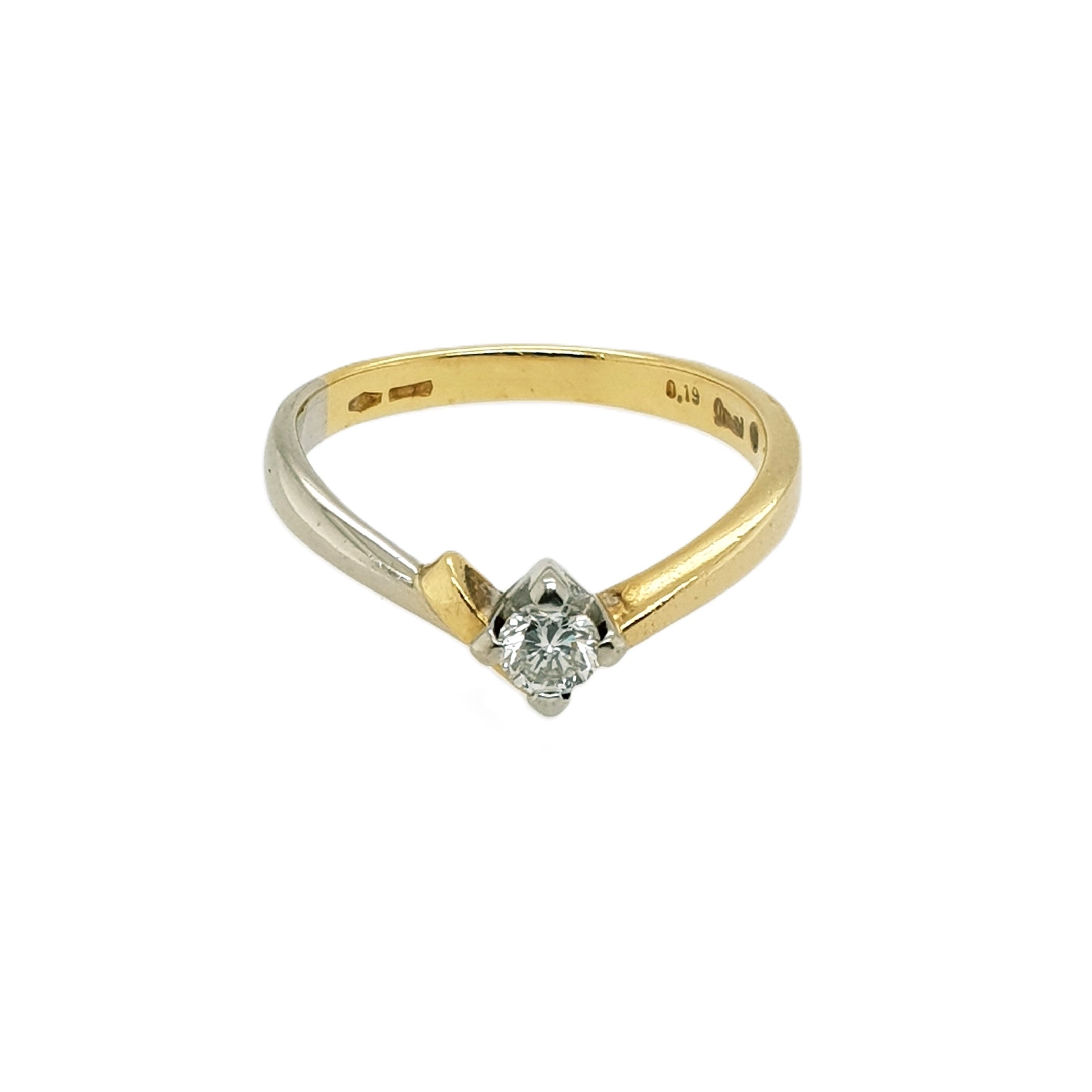 Brillant Gold Ring 750 18kt Gr.56