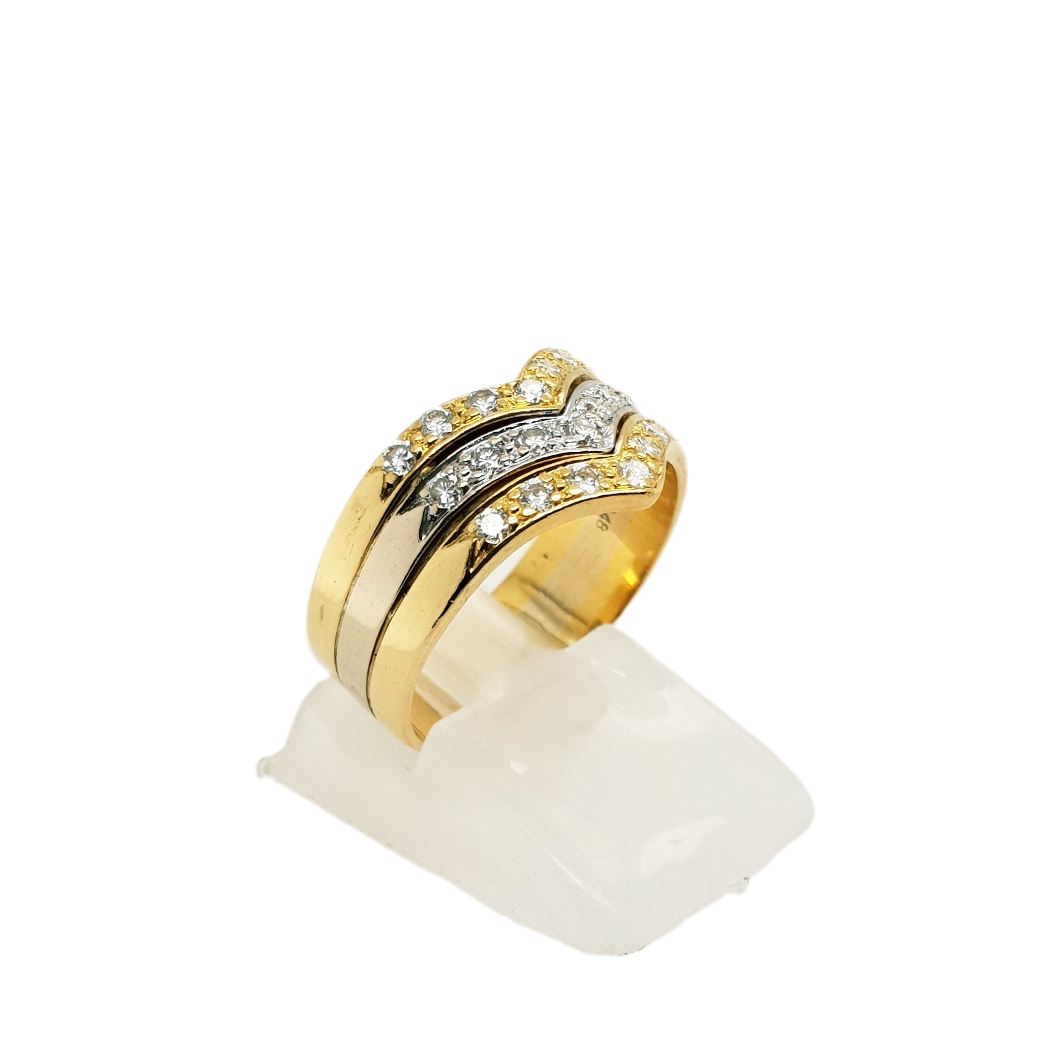 Brillant Gold Ring 750 18kt Gr.55