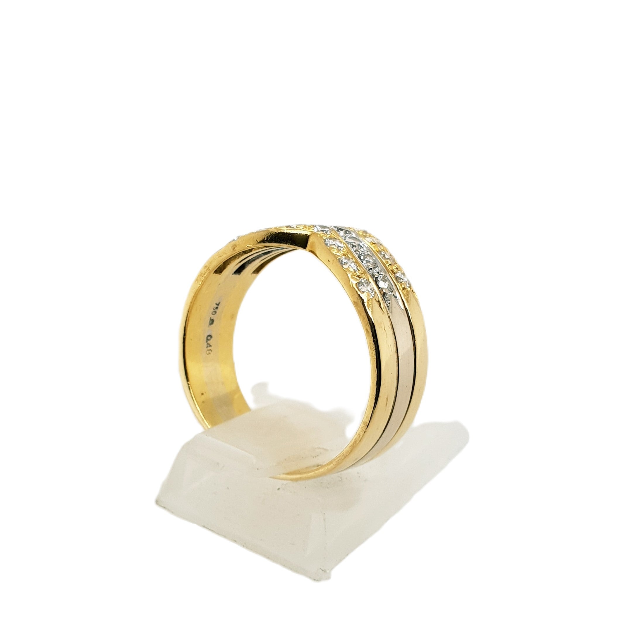 Brillant Gold Ring 750 18kt Gr.55