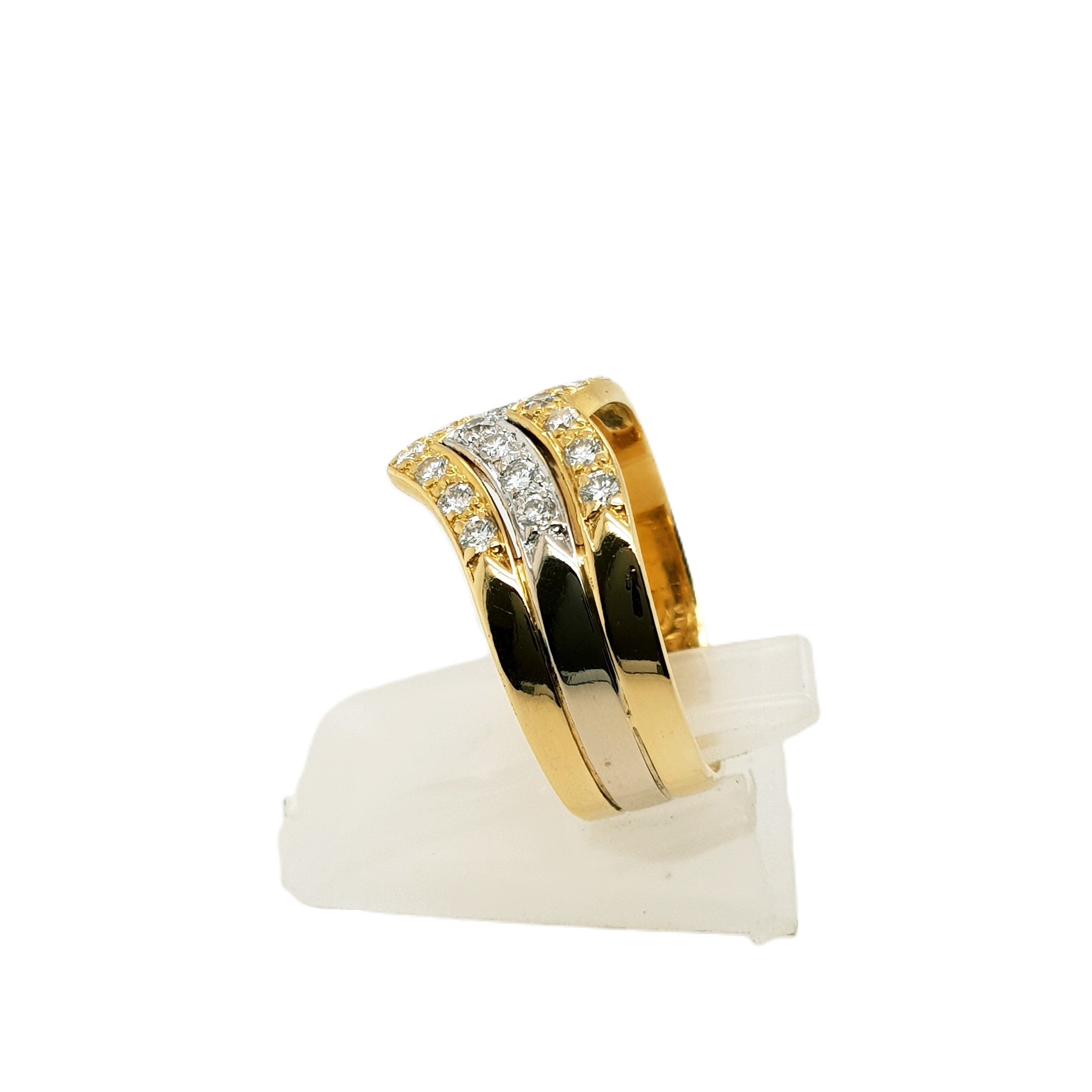 Brillant Gold Ring 750 18kt Gr.55
