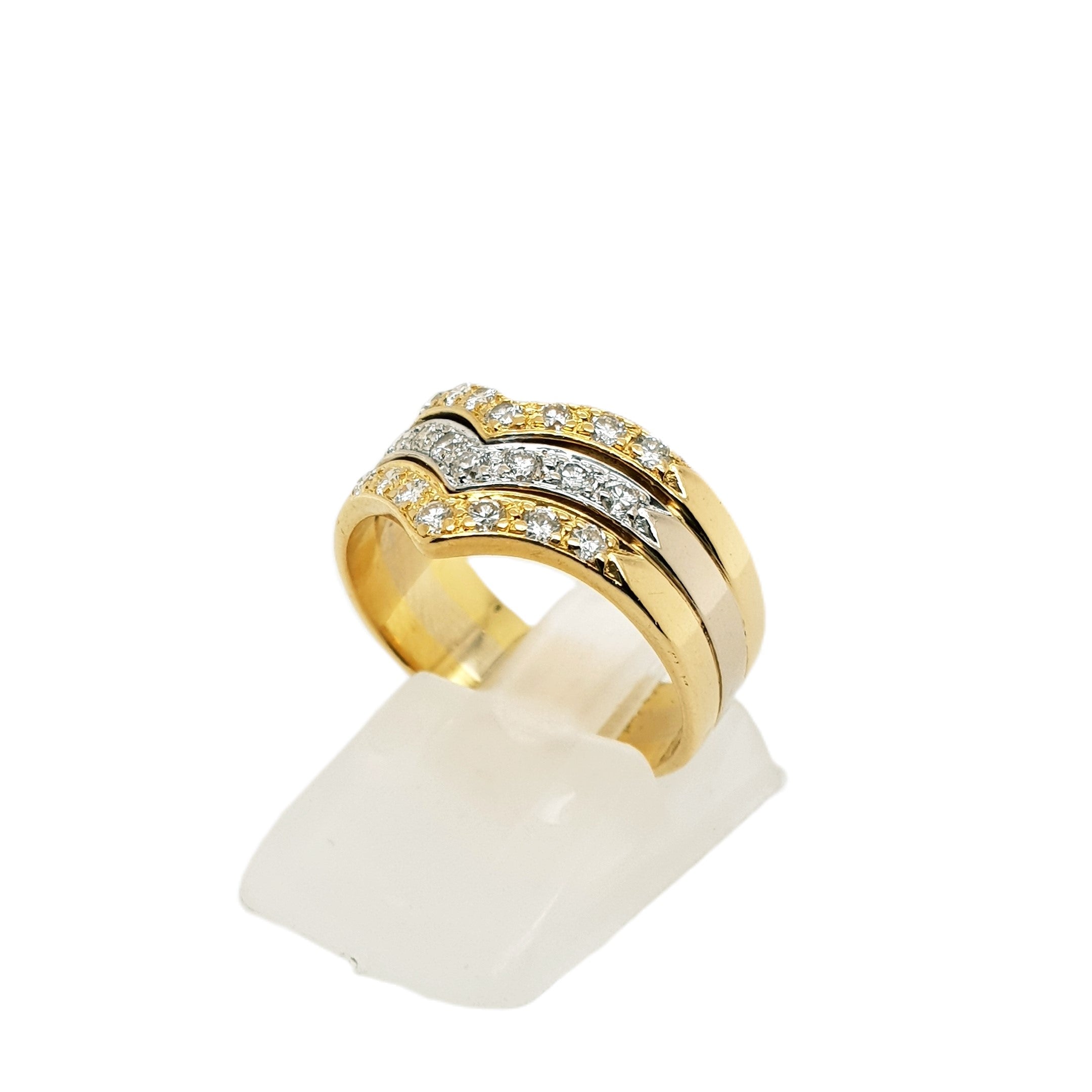 Brillant Gold Ring 750 18kt Gr.55