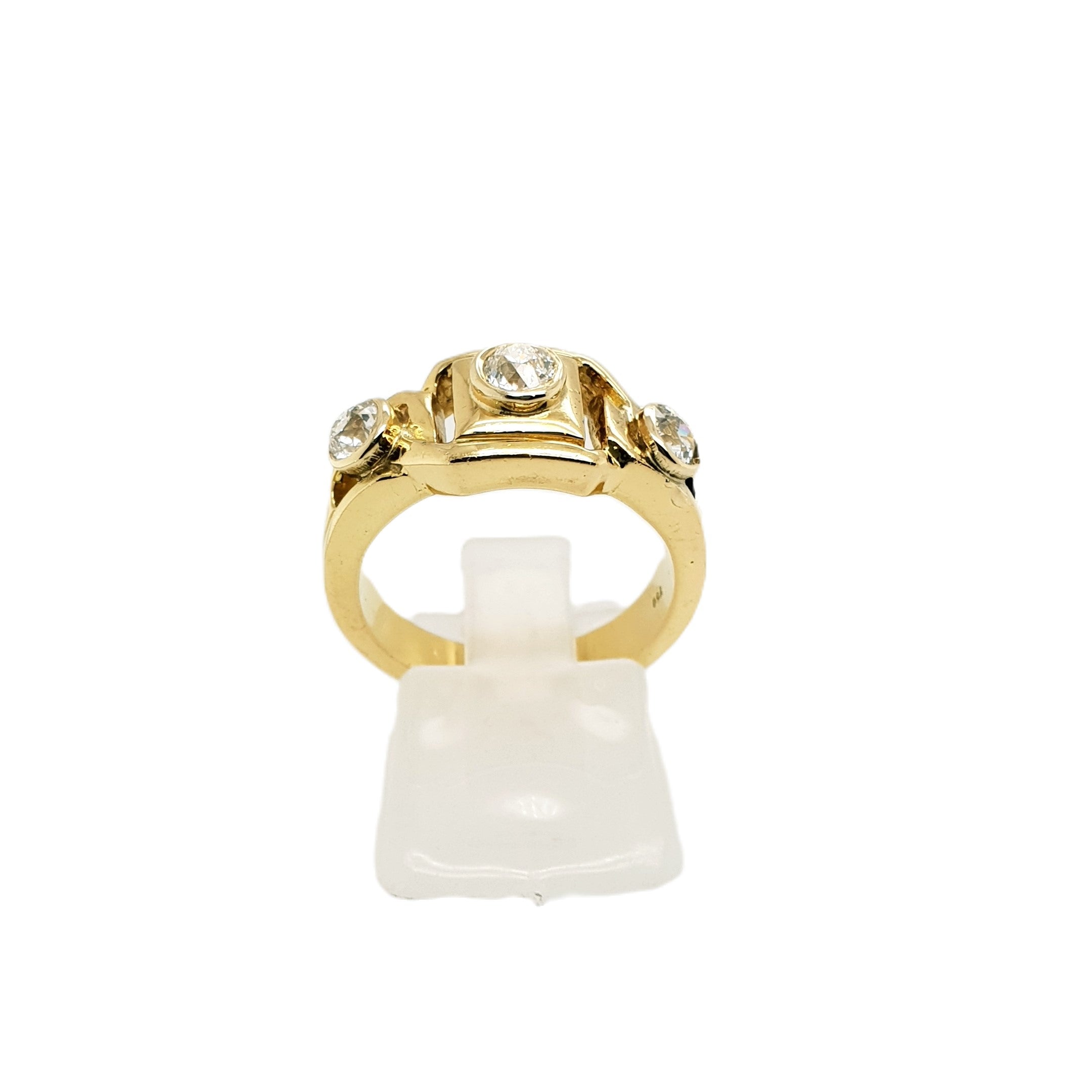 Brillant Gold Ring 750 18kt Gr.54