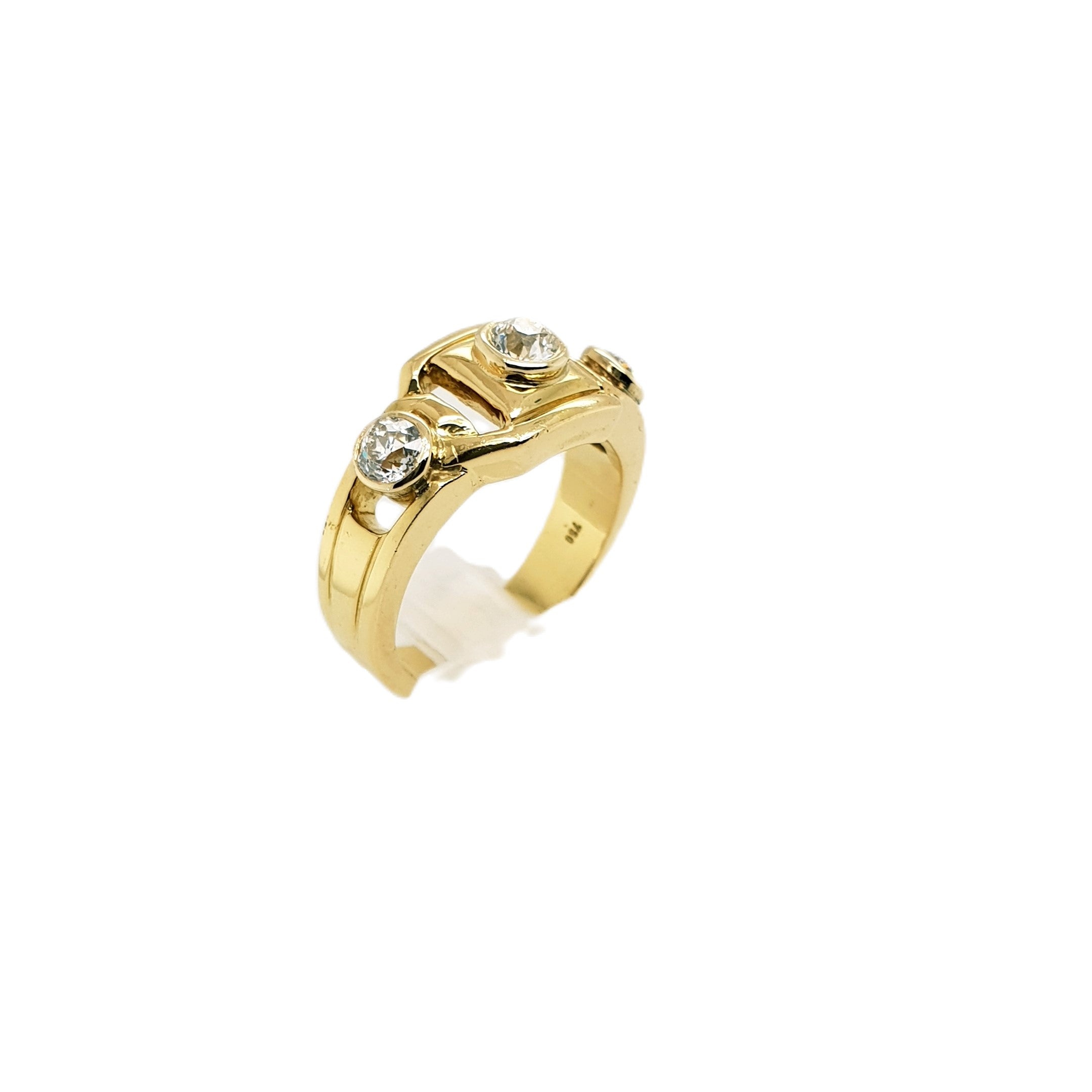 Brillant Gold Ring 750 18kt Gr.54