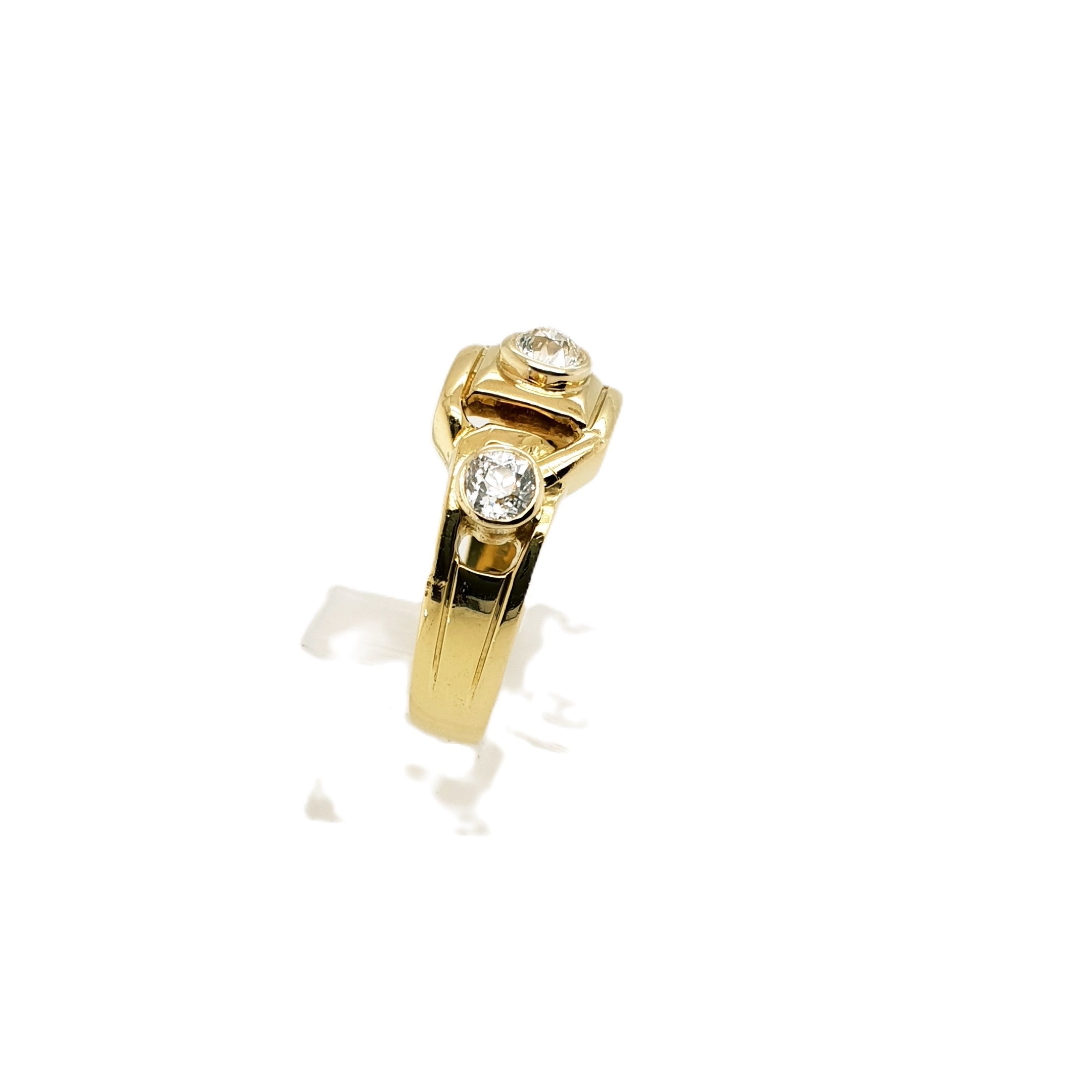 Brillant Gold Ring 750 18kt Gr.54