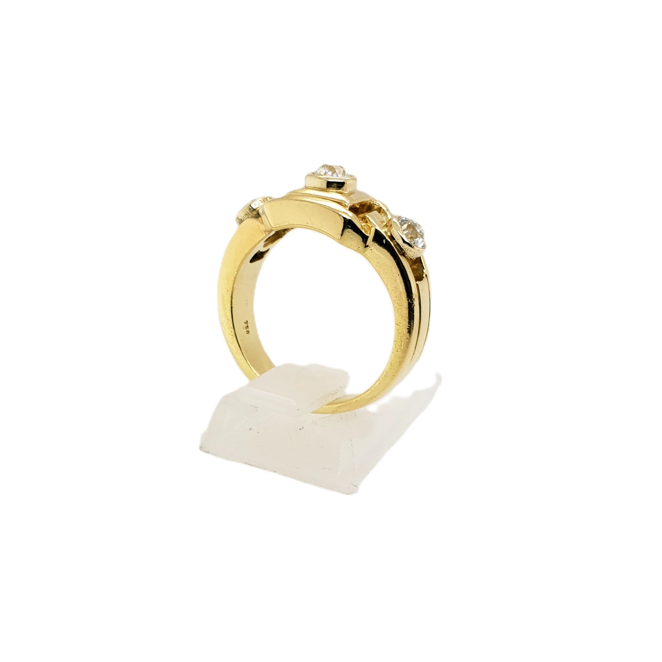 Brillant Gold Ring 750 18kt Gr.54