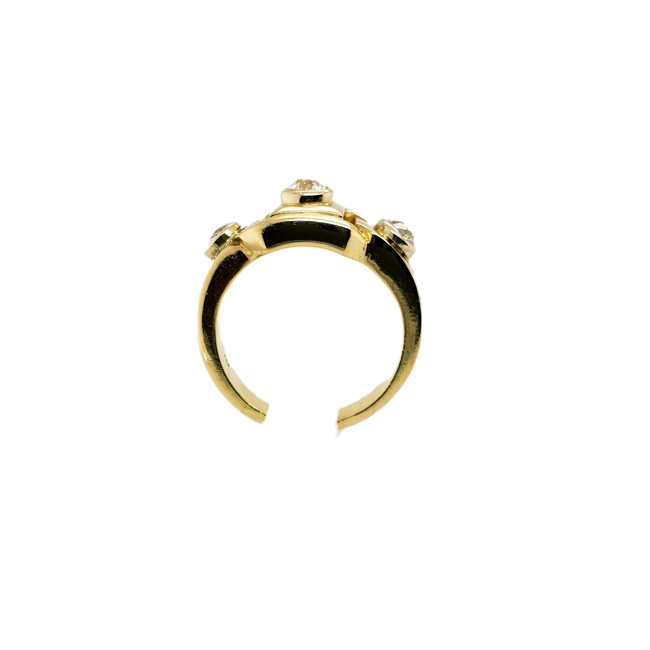 Brillant Gold Ring 750 18kt Gr.54