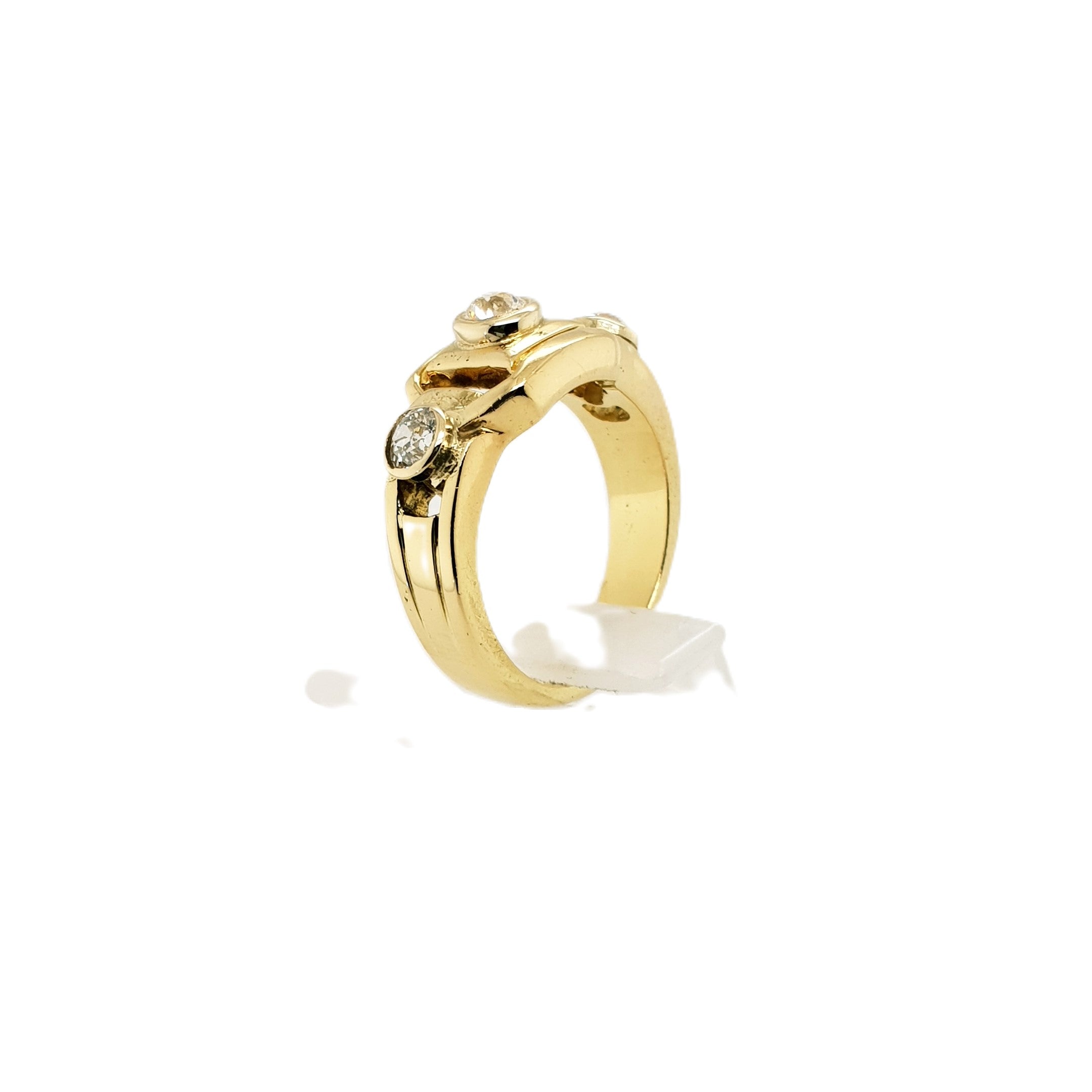 Brillant Gold Ring 750 18kt Gr.54