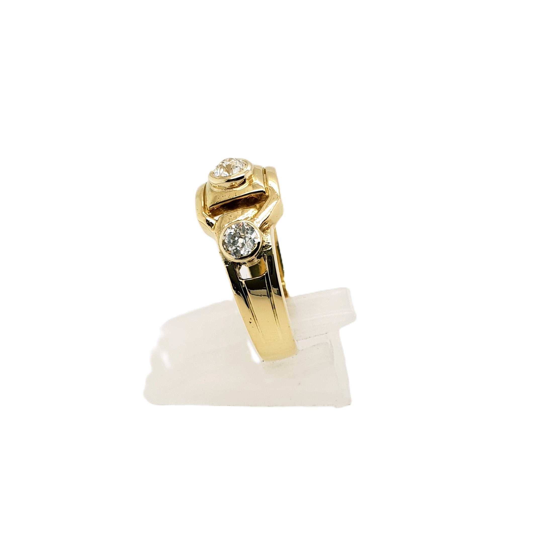 Brillant Gold Ring 750 18kt Gr.54