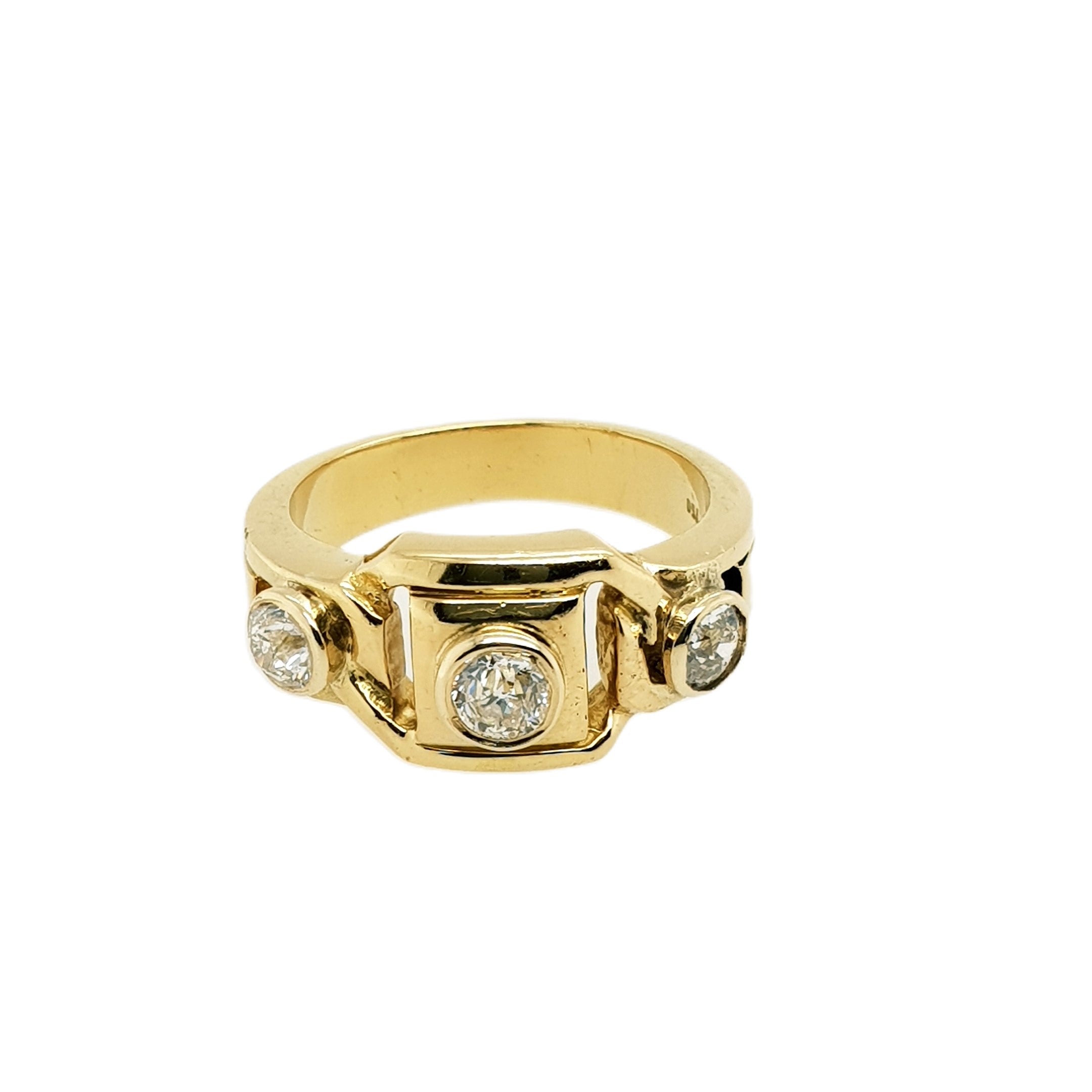 Brillant Gold Ring 750 18kt Gr.54