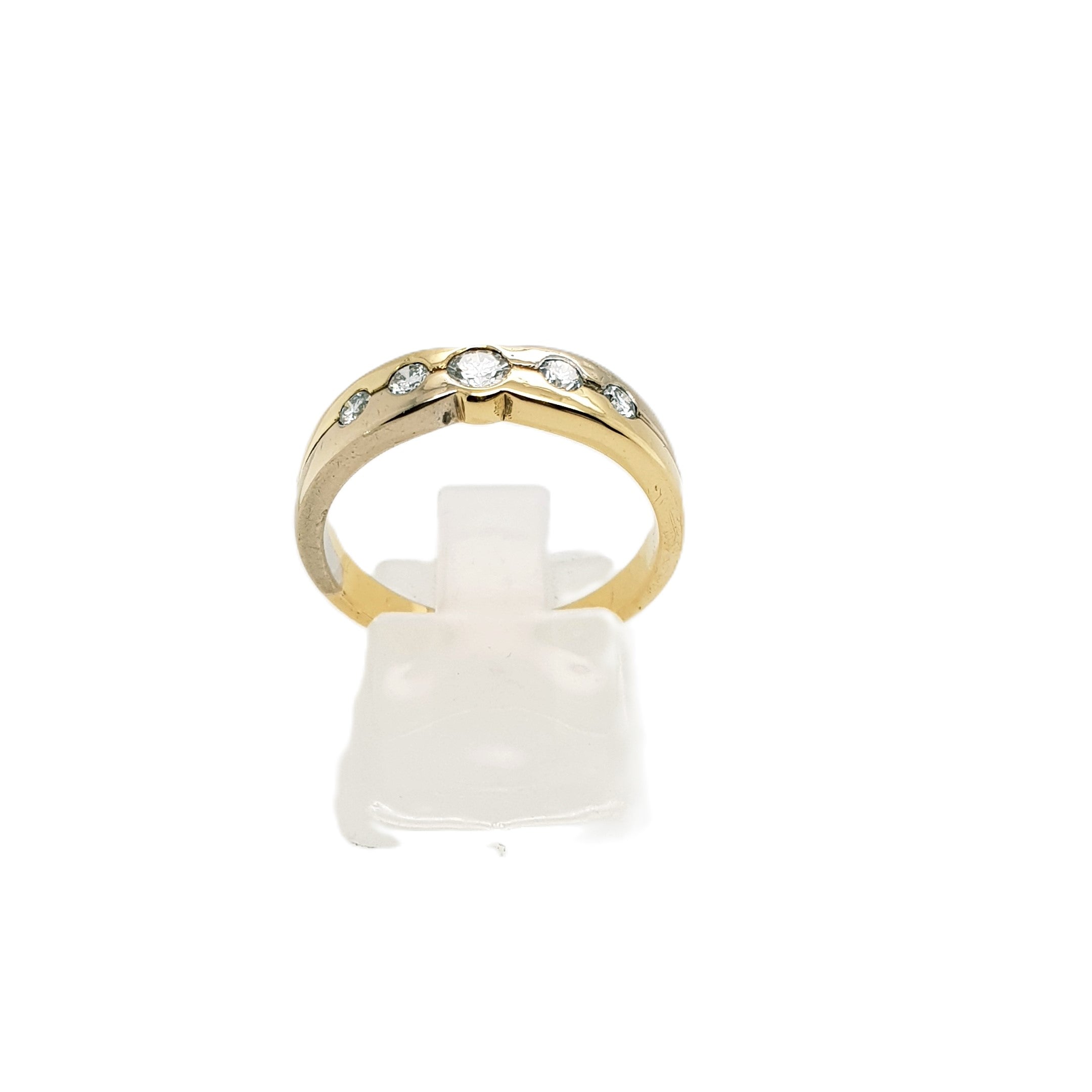 Brillant Gold Ring 750 18kt Gr.55