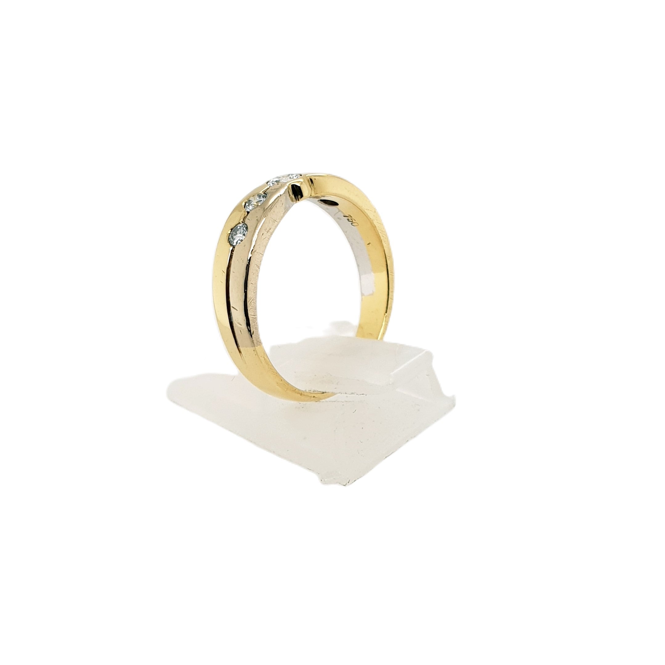 Brillant Gold Ring 750 18kt Gr.55
