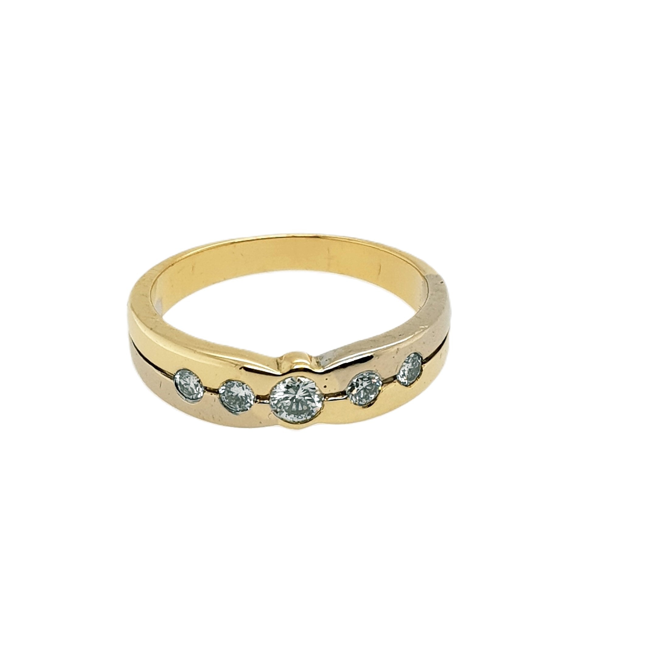 Brillant Gold Ring 750 18kt Gr.55