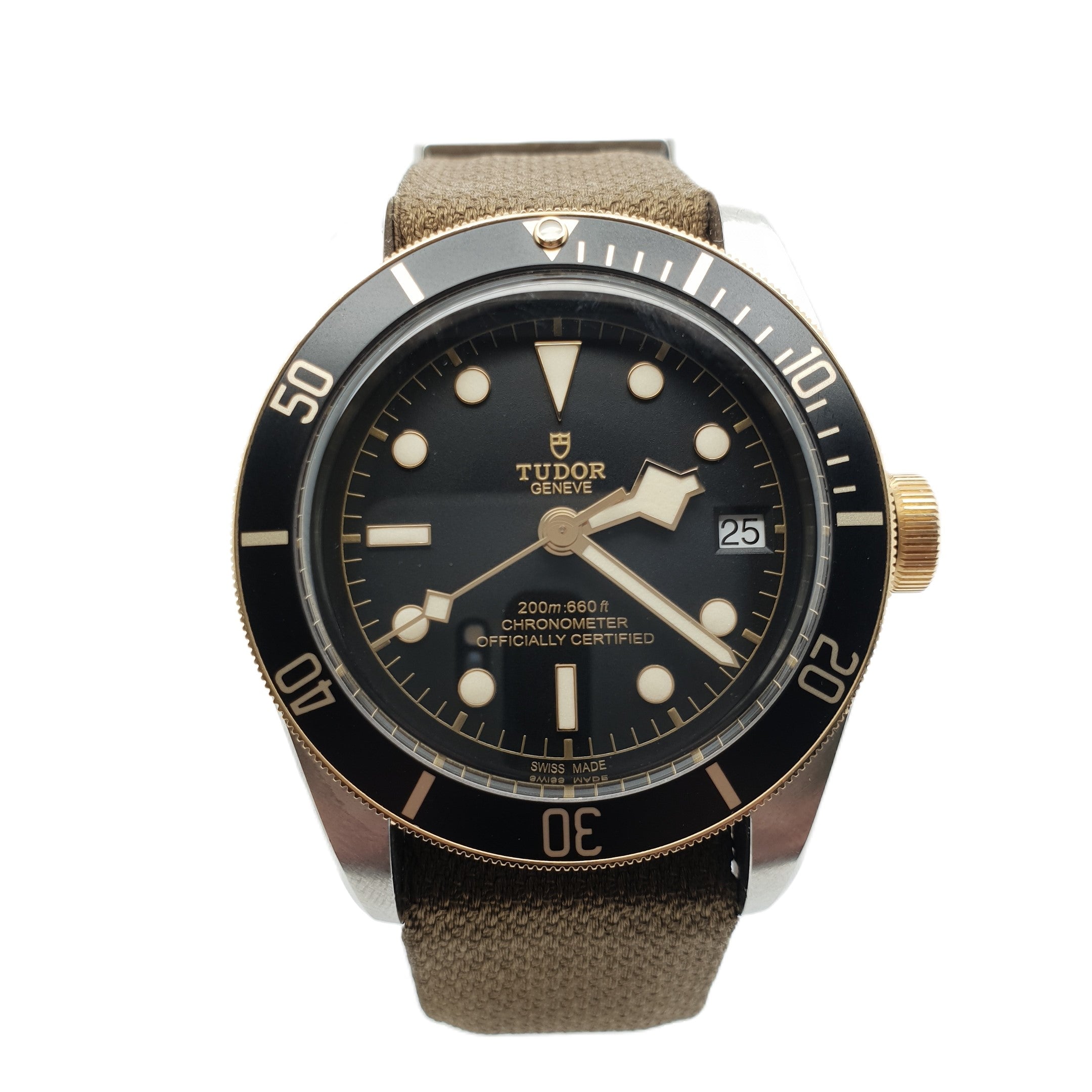 TUDOR Black Bay Stahl/Gold Natoband Ref.79733N Herrenuhr
