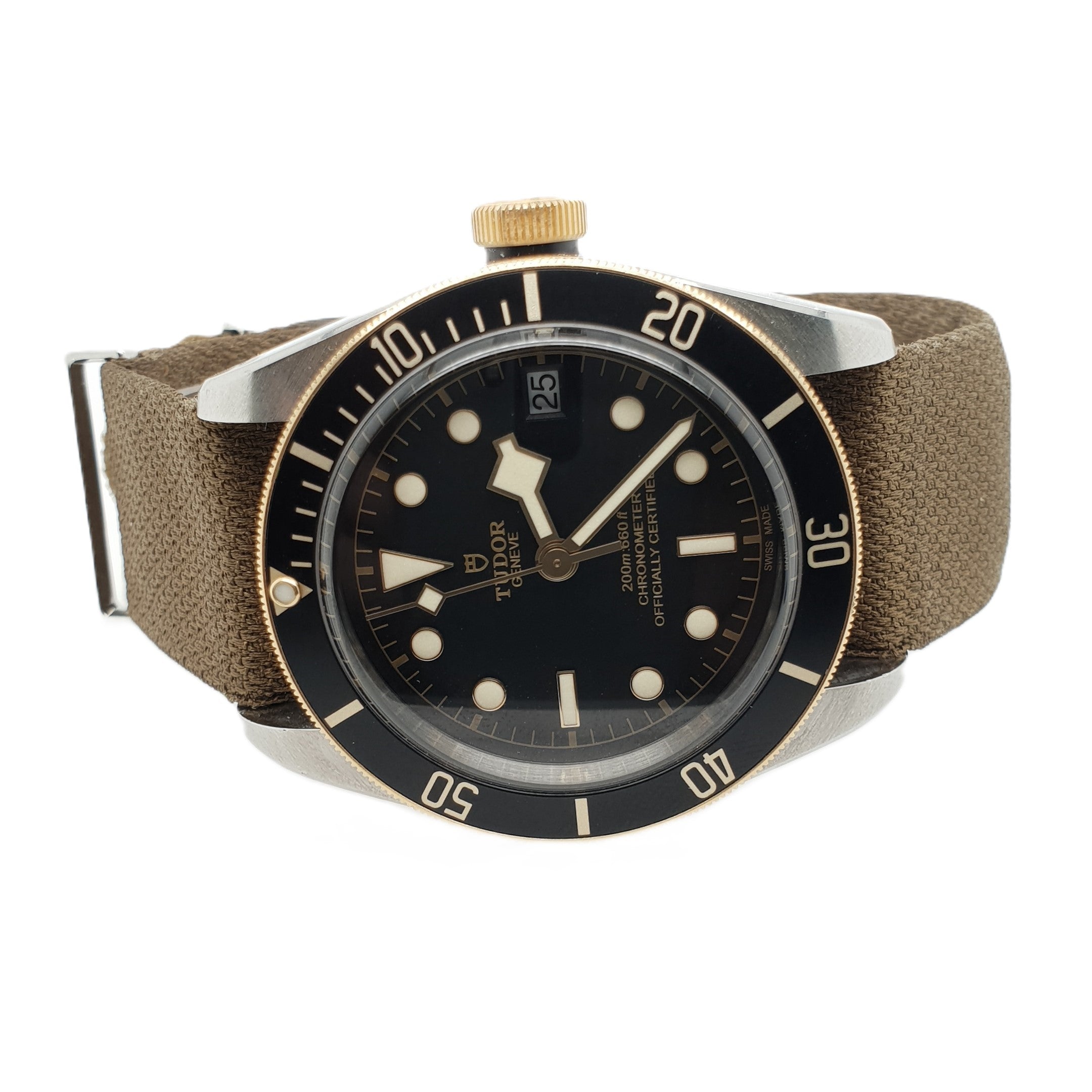 TUDOR Black Bay Stahl/Gold Natoband Ref.79733N Herrenuhr