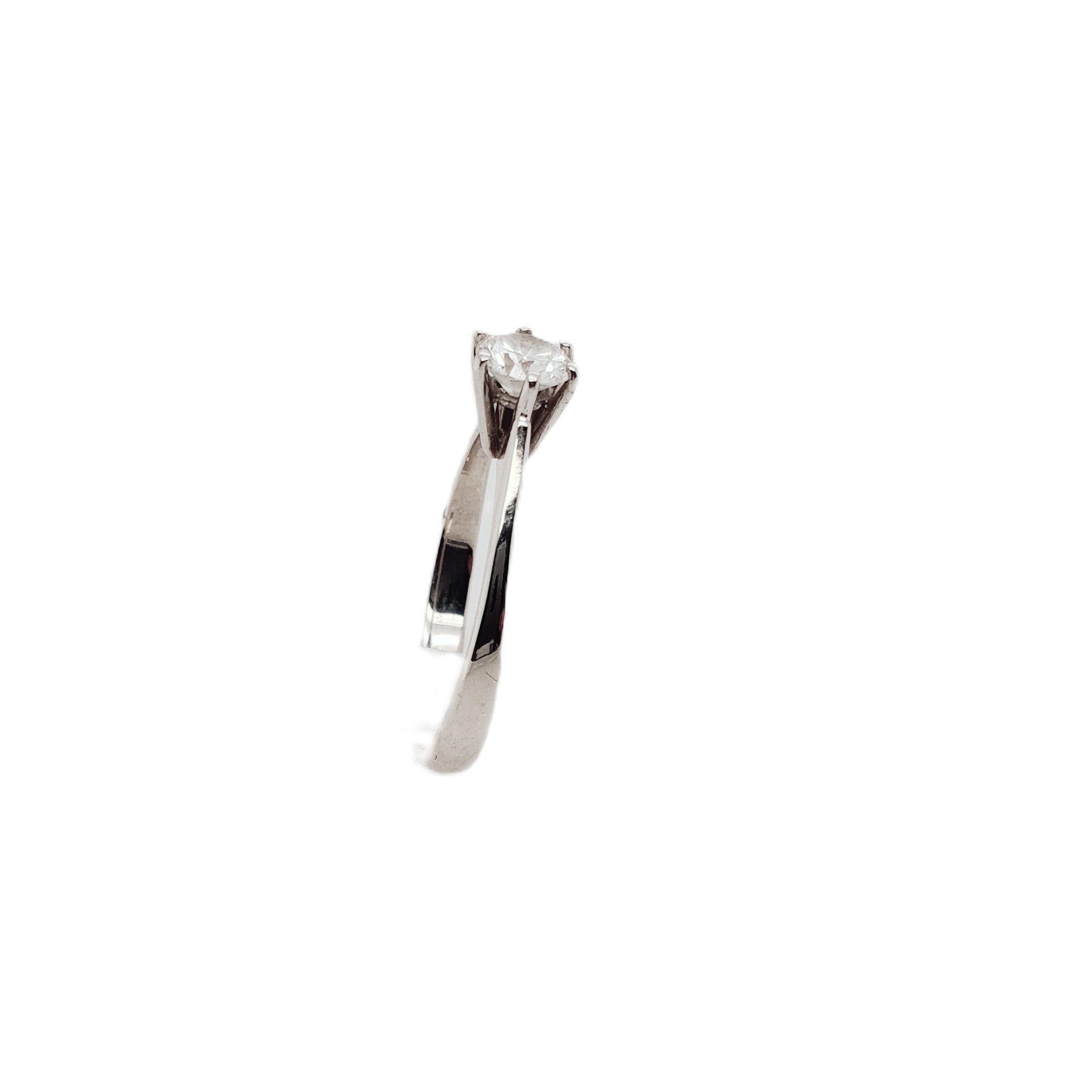 Brillant Ring 0,50ct Weißgold 585 14kt Gr.57