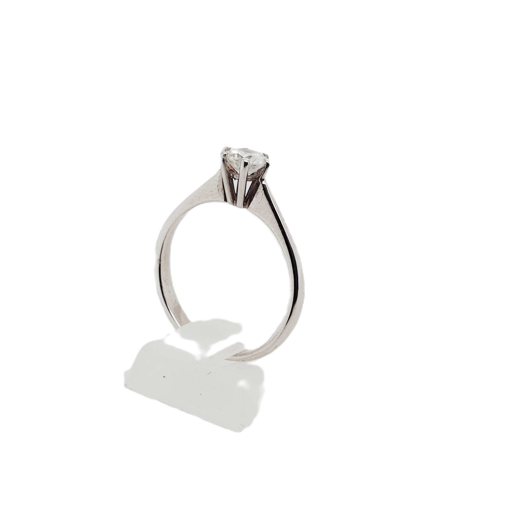 Brillant Ring 0,50ct Weißgold 585 14kt Gr.57