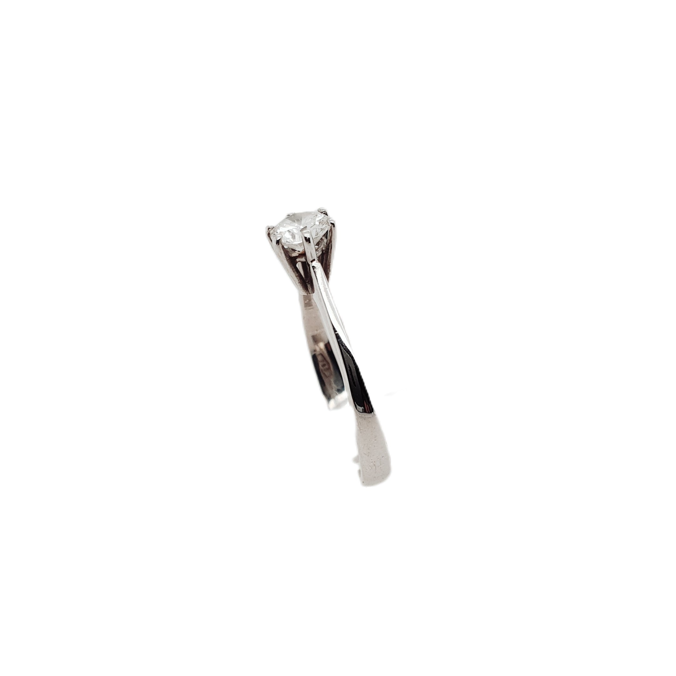 Brillant Ring 0,50ct Weißgold 585 14kt Gr.57