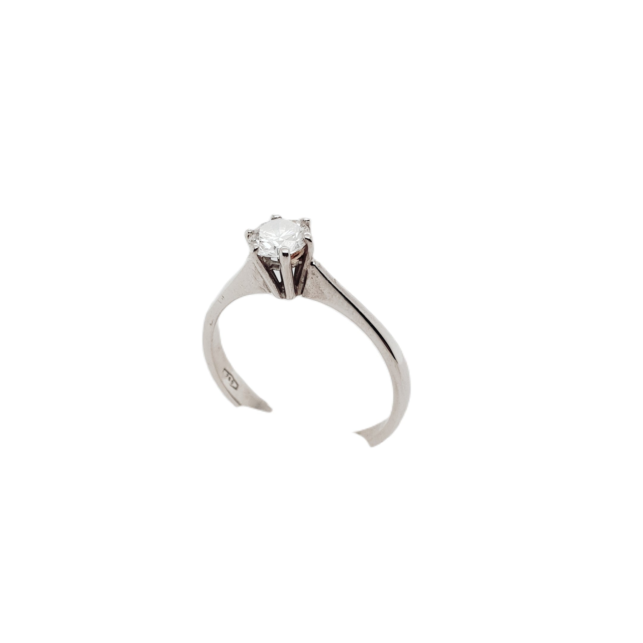 Brillant Ring 0,50ct Weißgold 585 14kt Gr.57