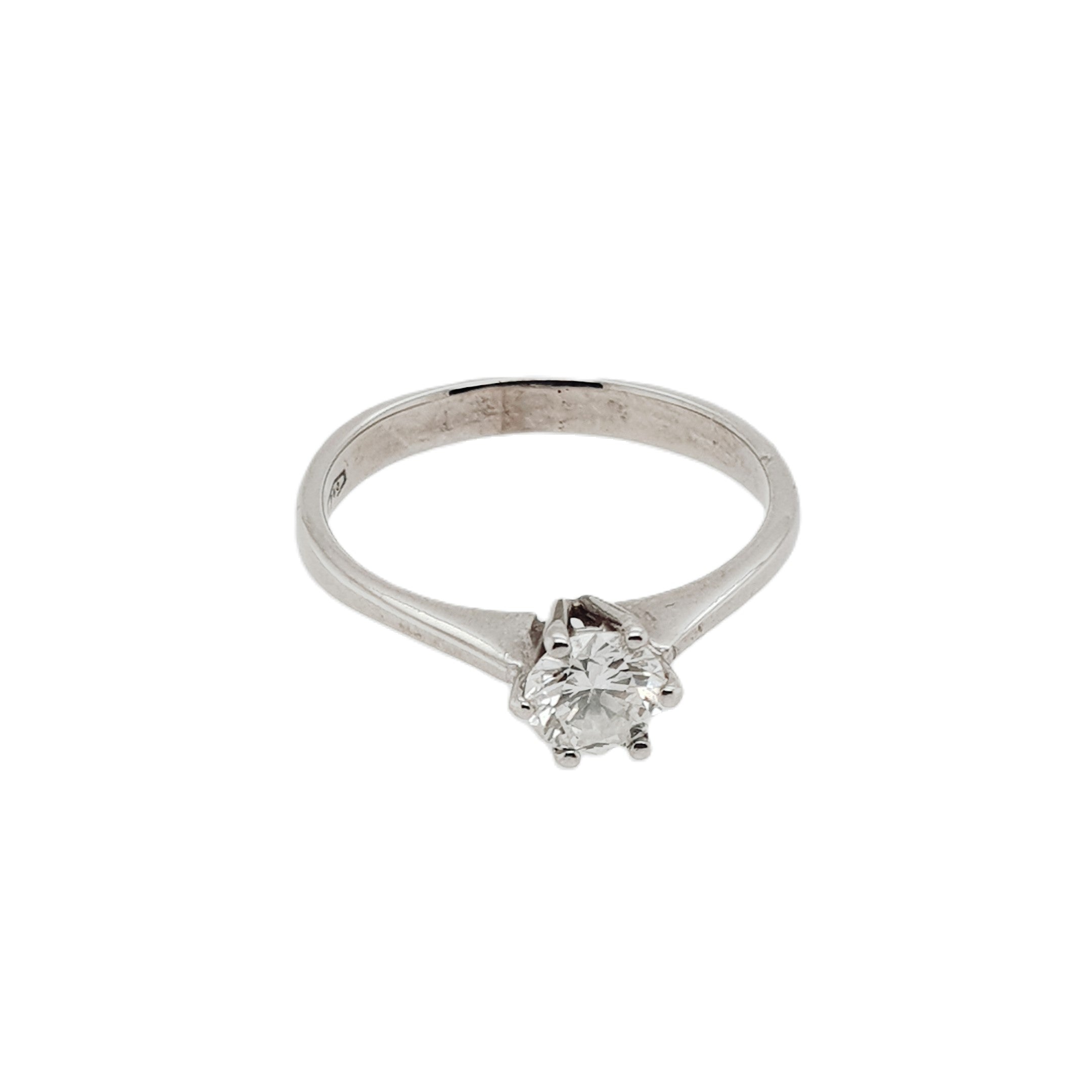 Brillant Ring 0,50ct Weißgold 585 14kt Gr.57