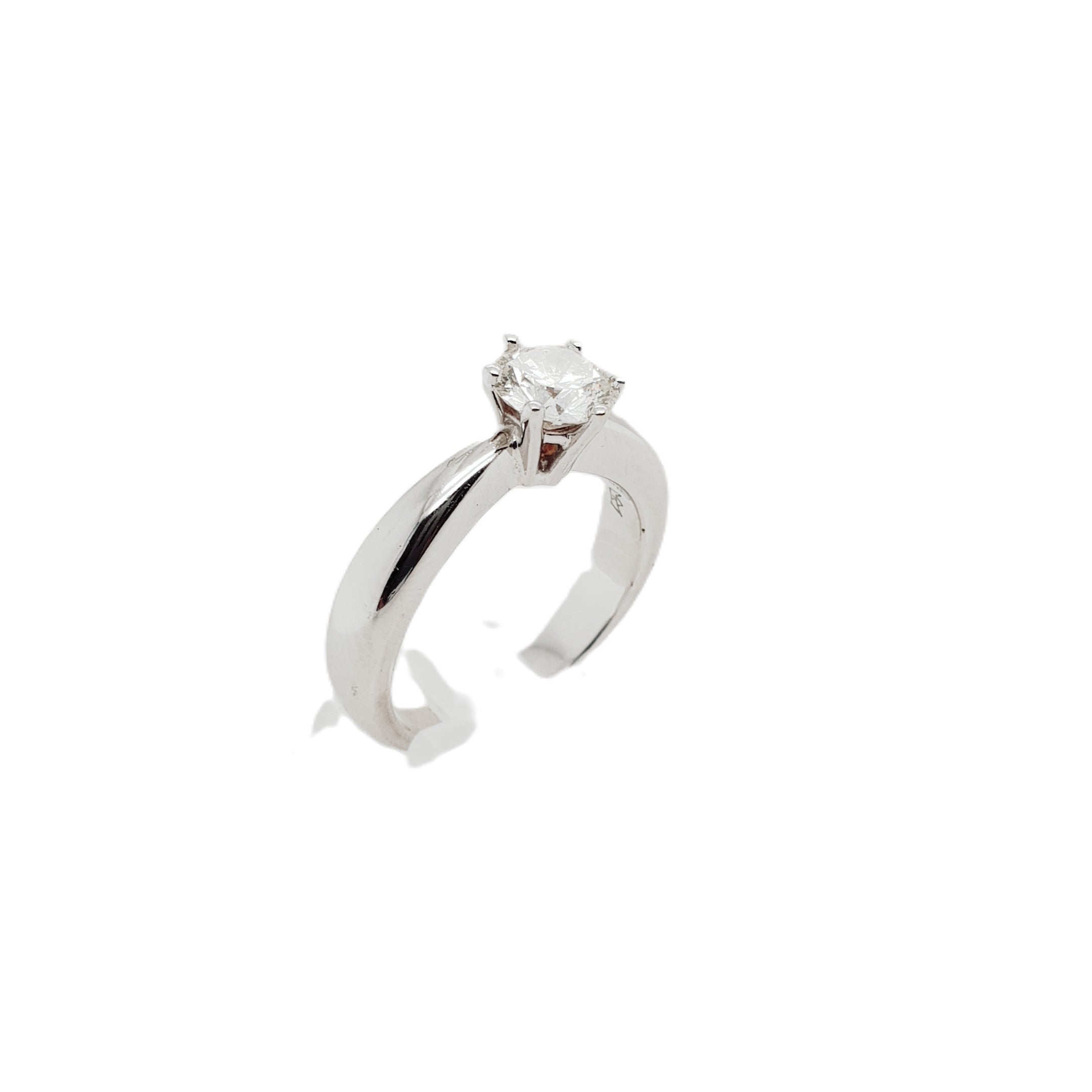 Brillant 1,0Ct Weißgold Ring 585 14kt Gr.56