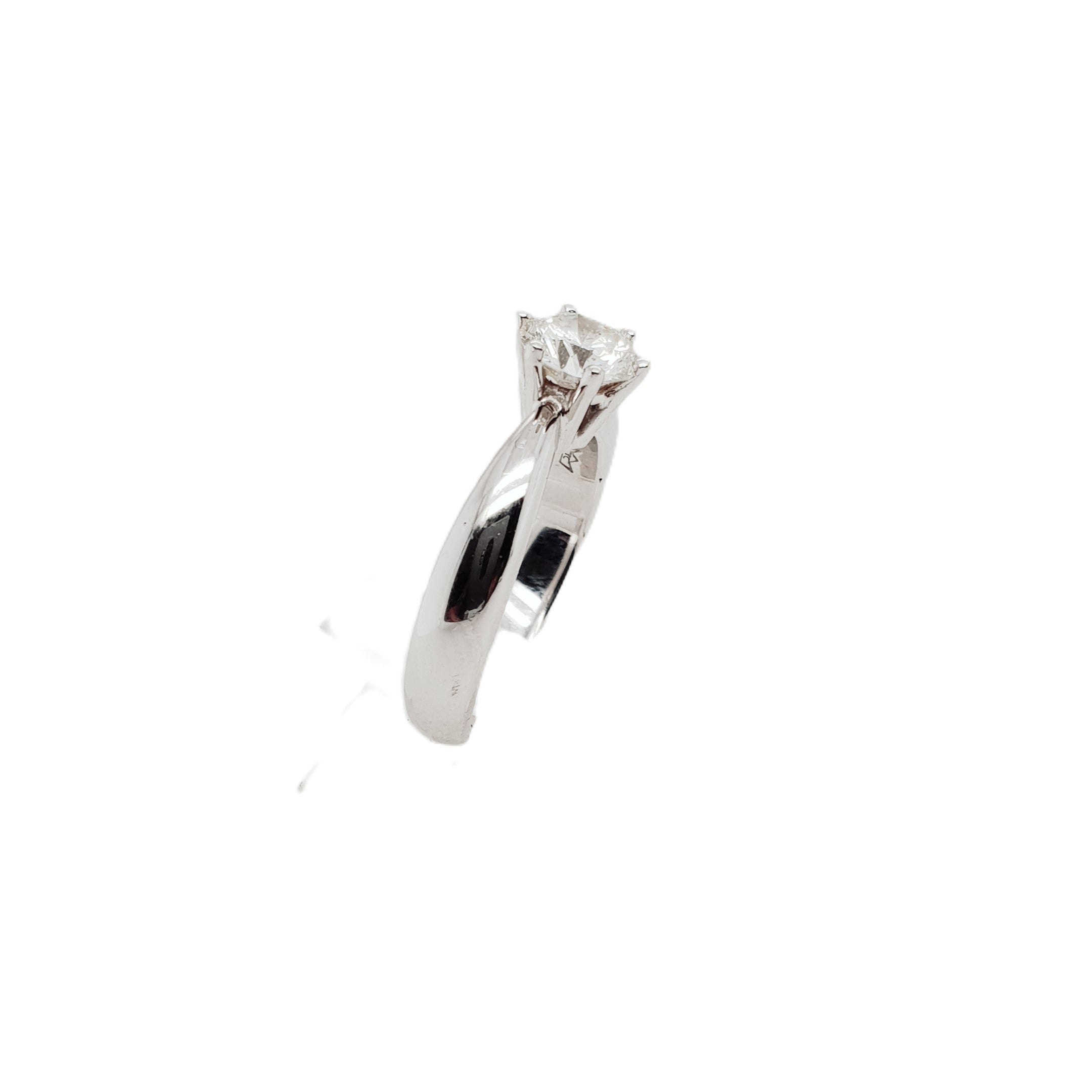 Brillant 1,0Ct Weißgold Ring 585 14kt Gr.56